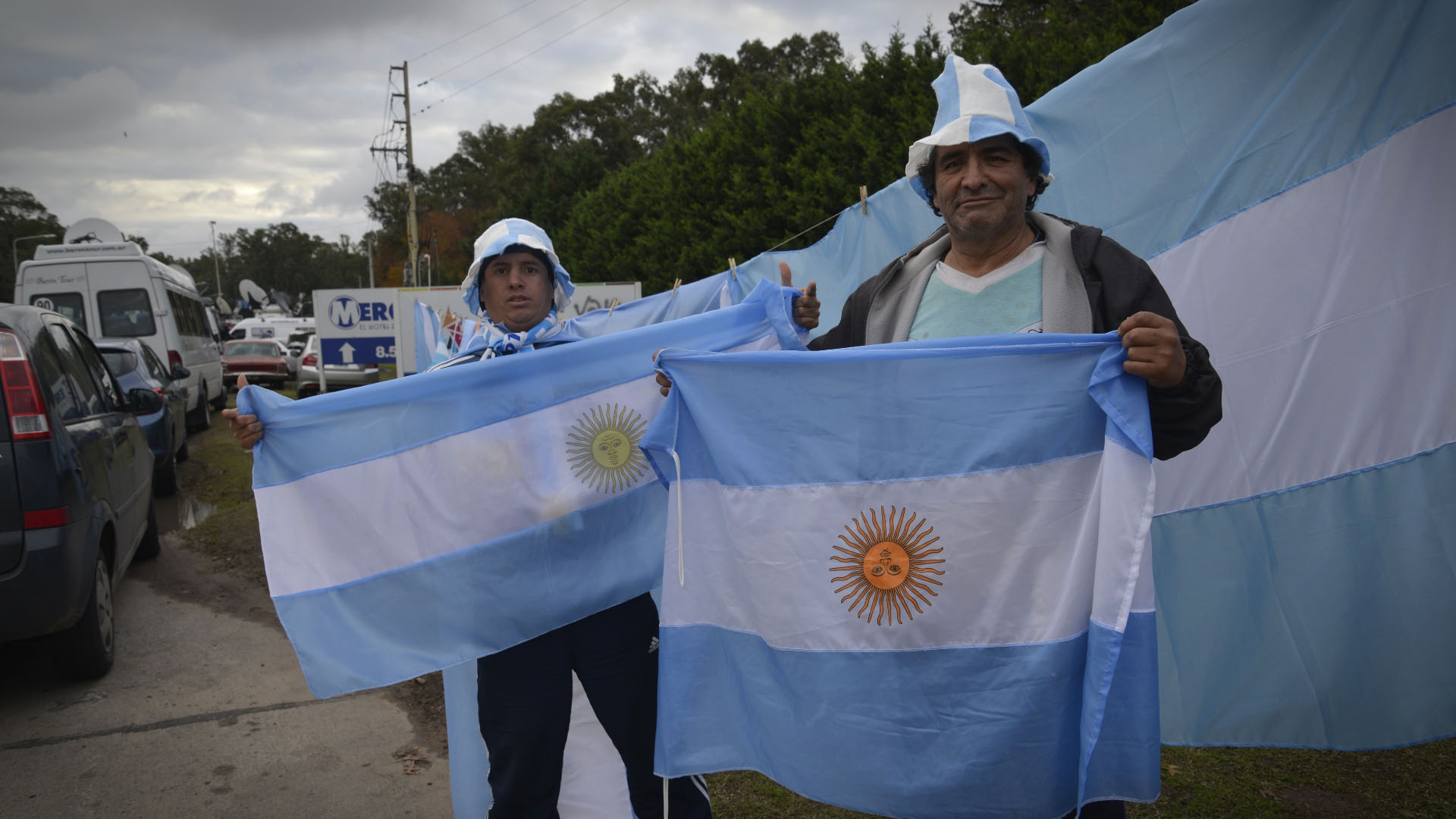 El “merchandising” de la selección estuvo a la orden del día