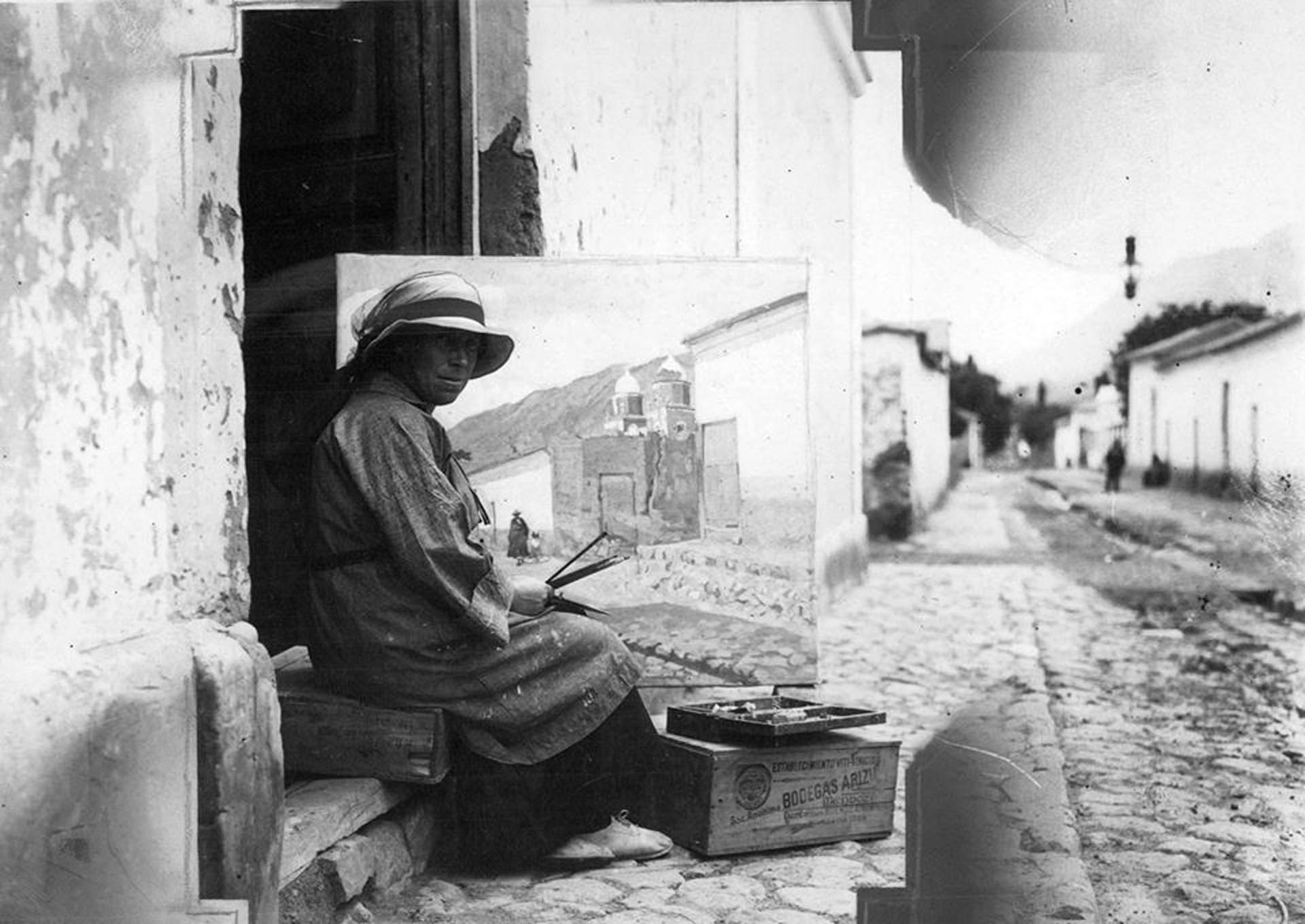 Léonie en Tilcara, en 1924