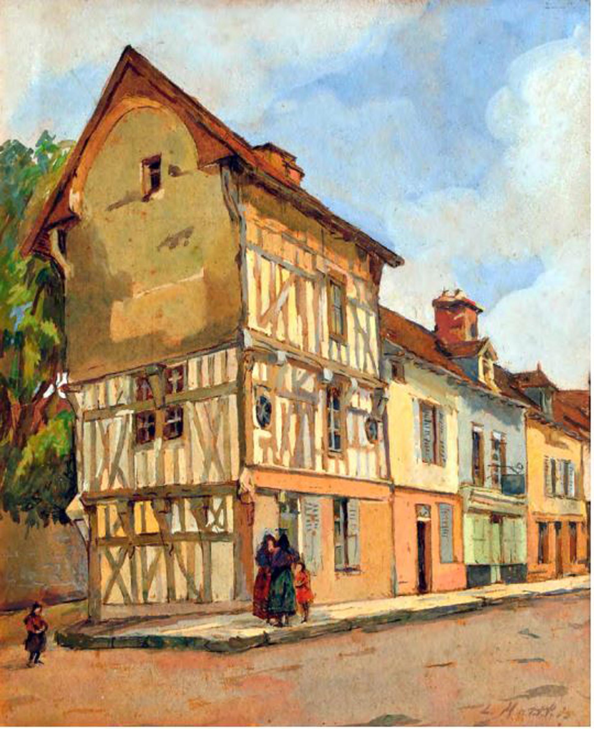 “Calle de Troyes, Francia”, 1911