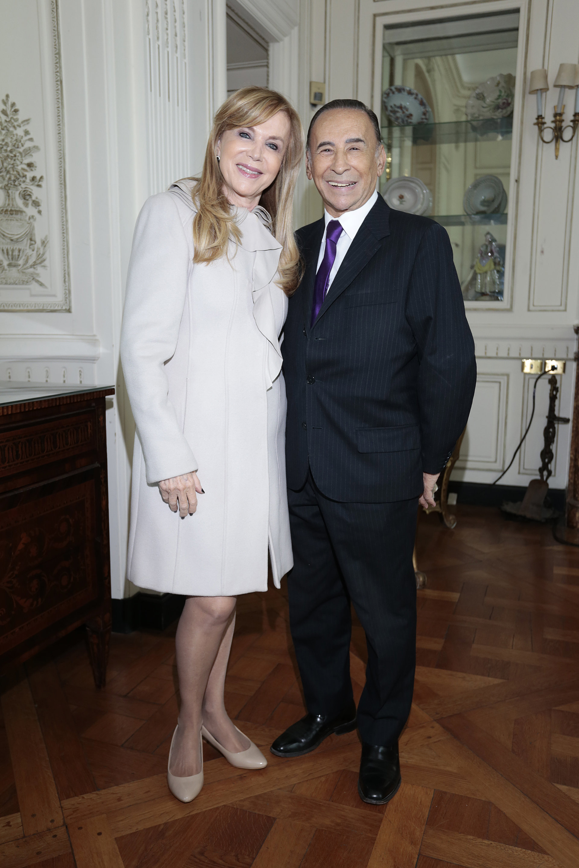 Carlos Cecchi y su mujer