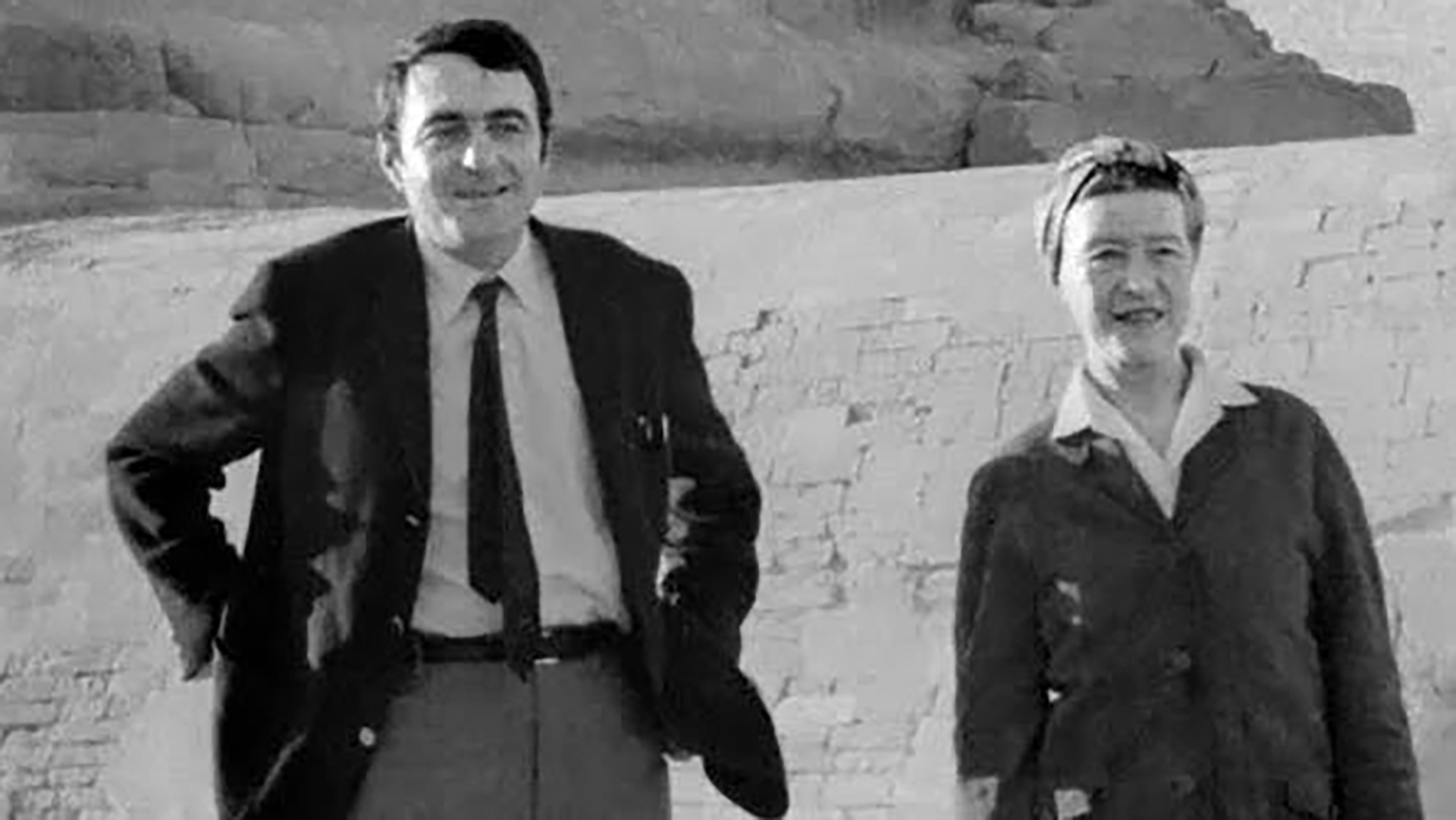 Simone De Beauvoir y Claude Lanzmann