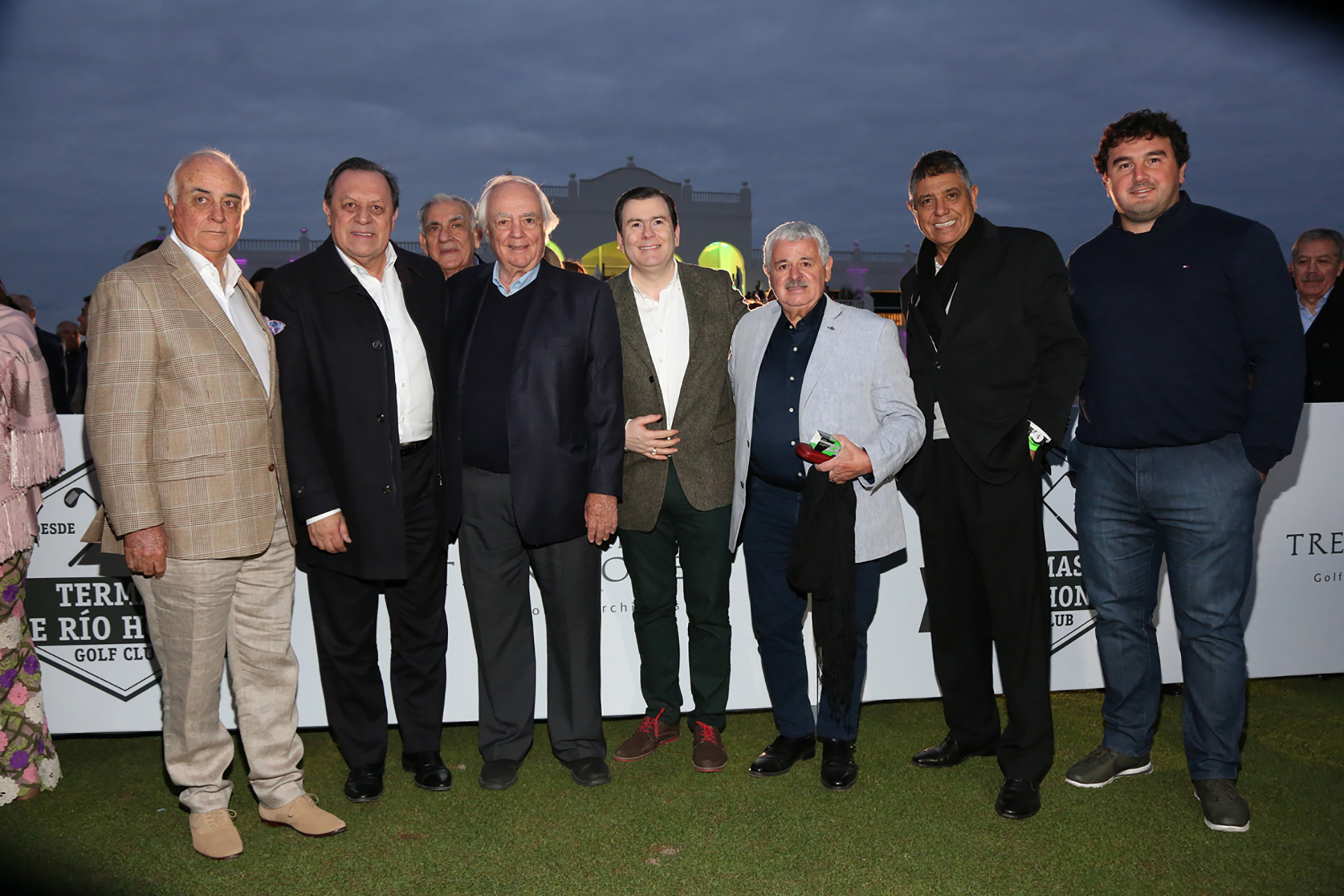 Juan Manuel Pereyra, Gustavo Santos, Robert Trent Jones II, Gerardo Zamora, Tití Fernández, Eduardo Romero y Germán Lauro