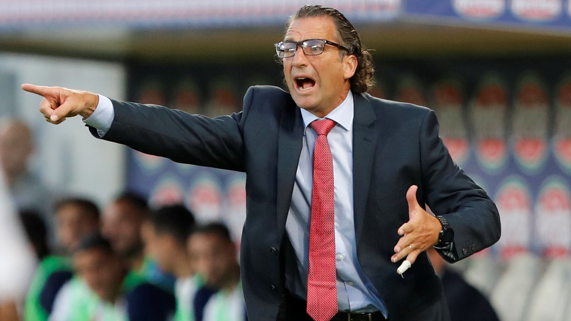 Juan Antonio Pizzi cuando estaba al frente de Arabia Saudita durante el Mundial de Rusia (Foto: REUTERS/Arnd Wiegmann)