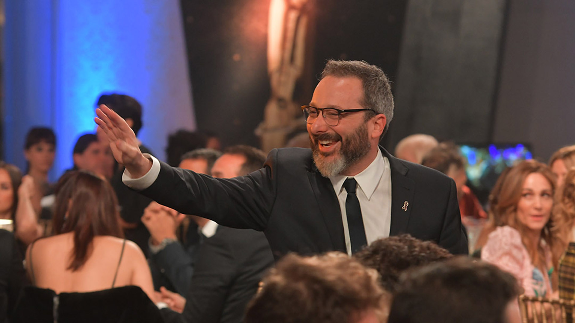 Gerardo Rosín, figura de Telefe, disfrutó de la gran noche