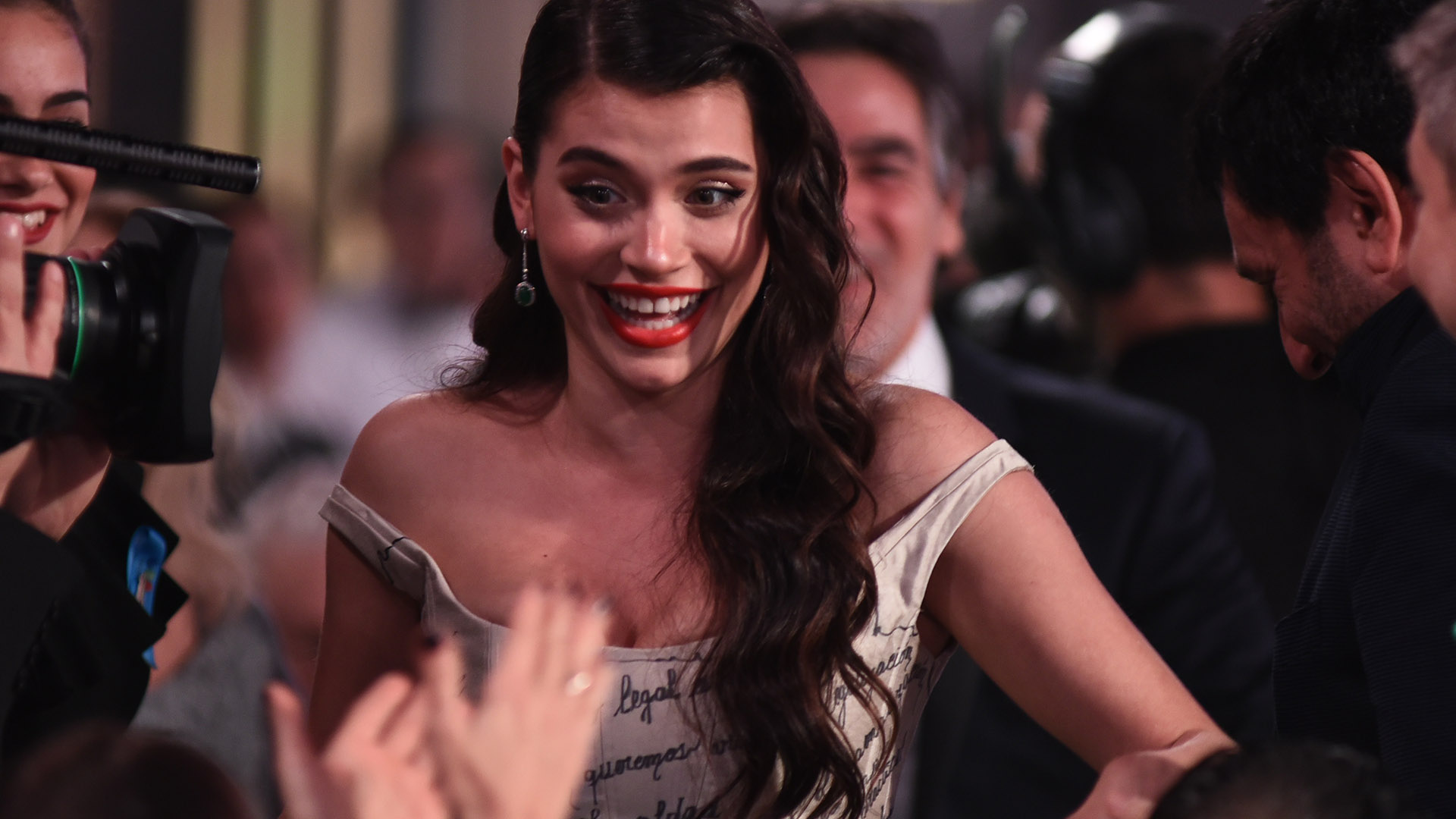 Eva de Diominici, una de las grandes ganadoras de la noche. Se llevó el premio a Actriz Protagonista en unitario y/o miniserie