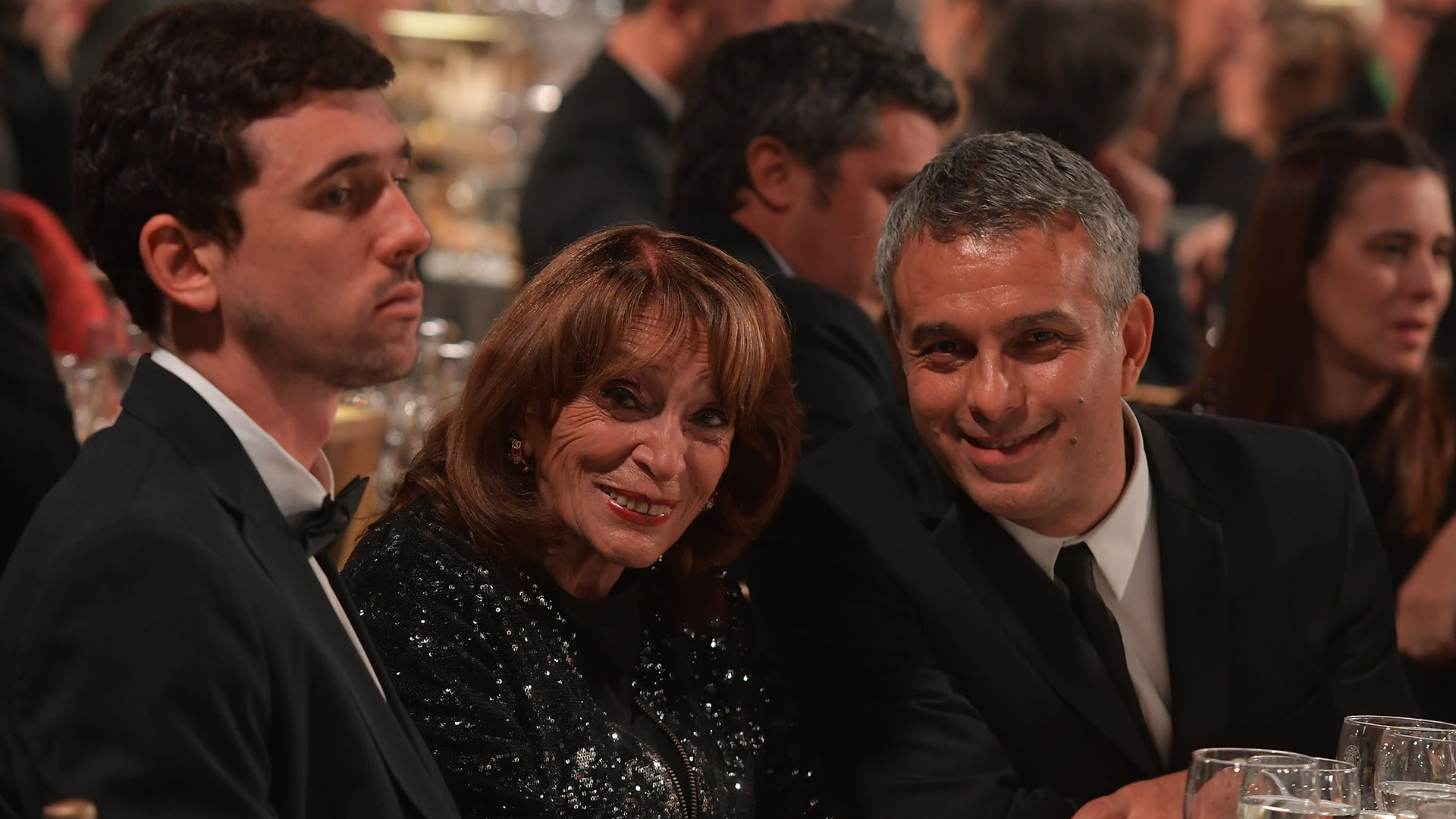 Magdalena Ruiz Guiñazú y Mario Massaccesi compartieron mesa en los Martín Fierro 2018