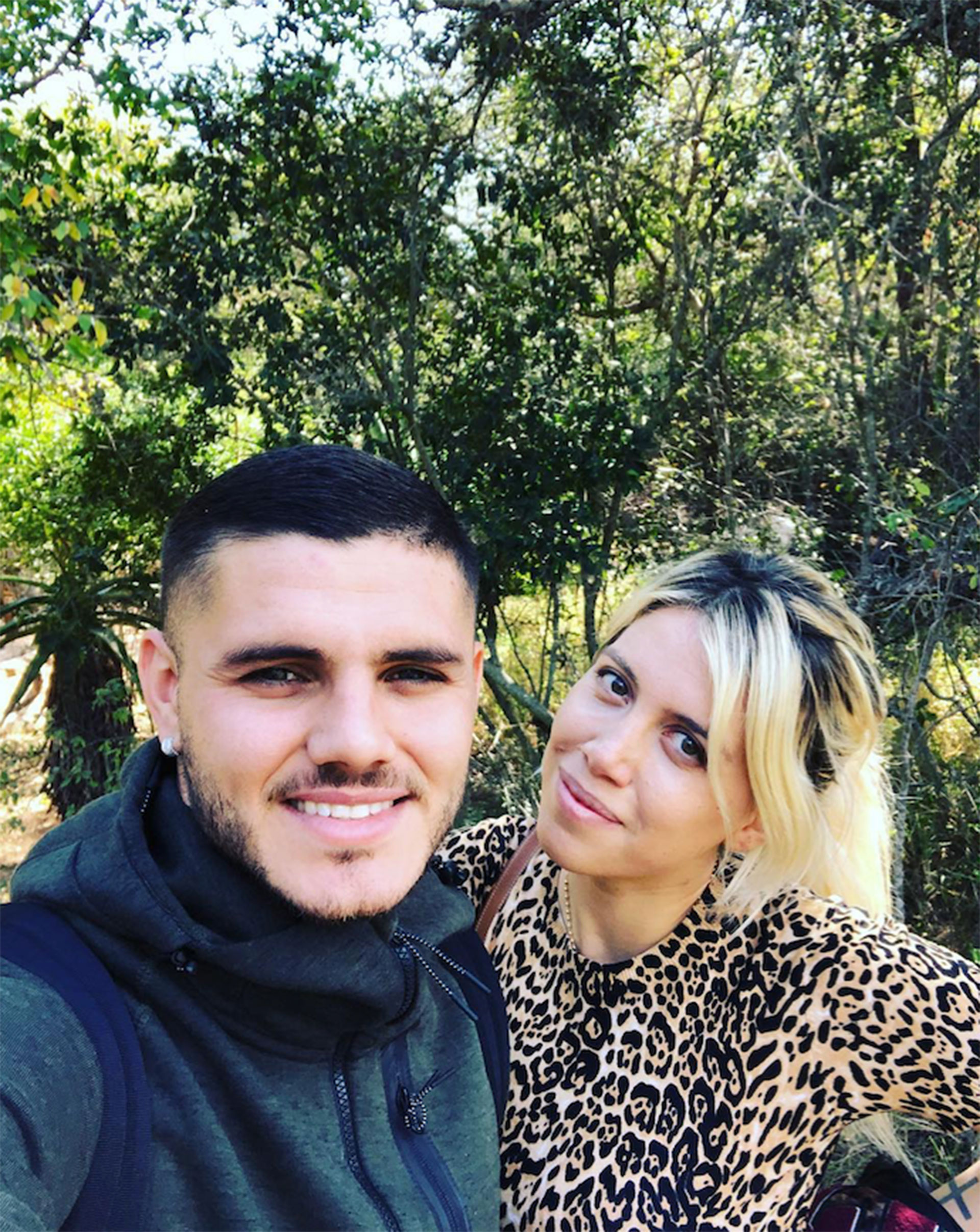 Icardi y Wanda Nara de paseo en África con fotos al desnudo (Foto: Instagram)