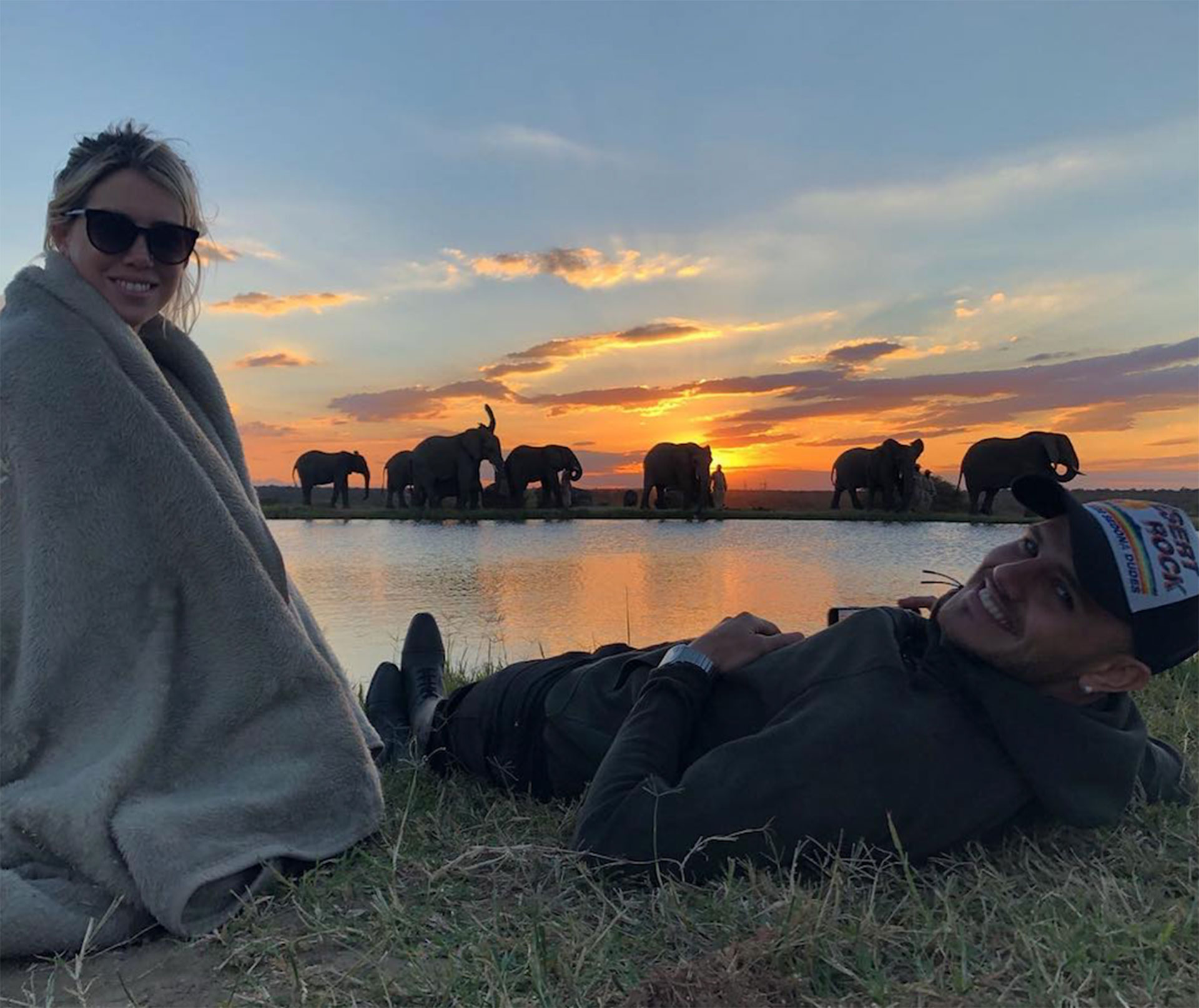 Juntos disfrutando del atardecer (Foto: Instagram)
