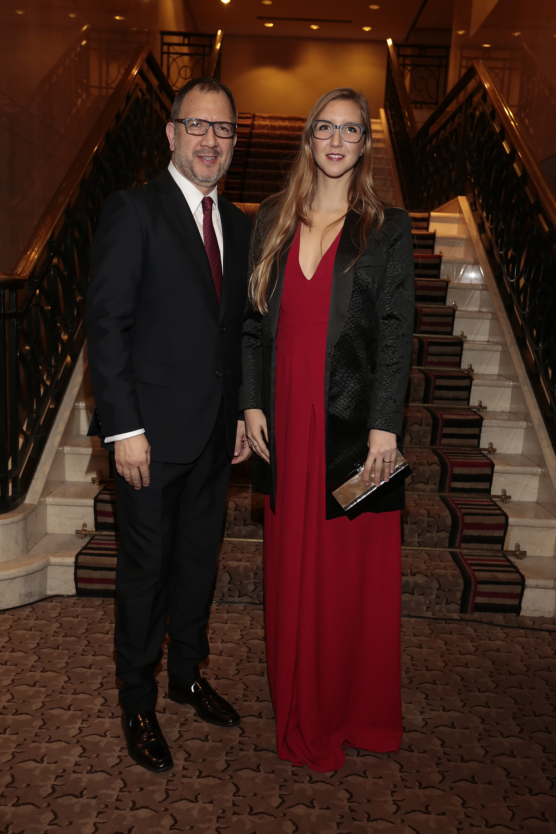 Fabián Perechodnik, Secretario General de la Provincia de Buenos Aires, y su hija Sofía