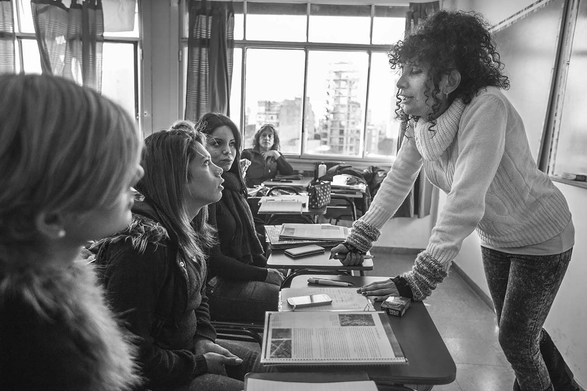 Una clase en el Bachillerato Popular Trans “Mocha Celis”