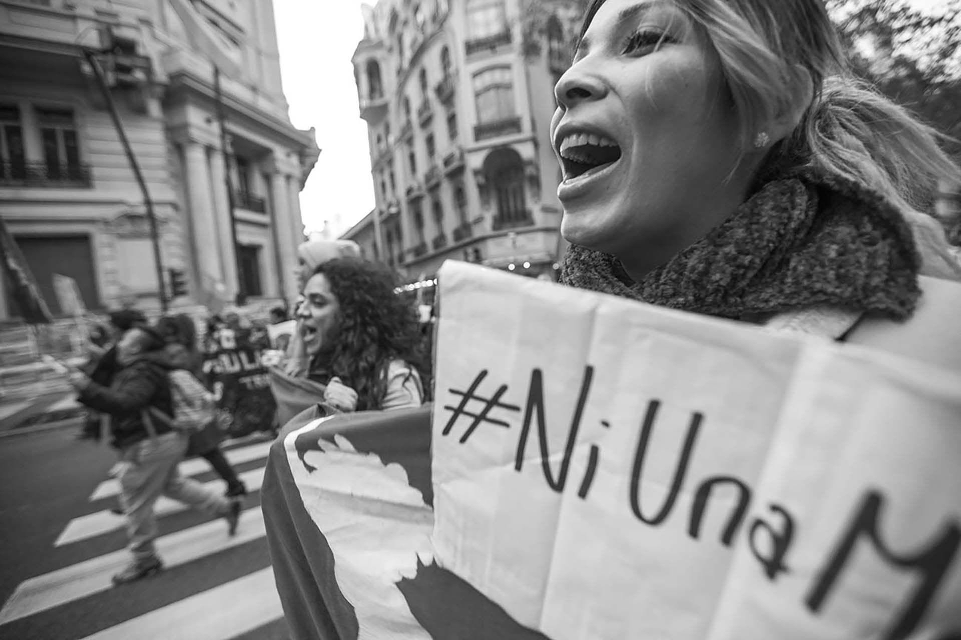 En las marchas del #NiUnaMenos