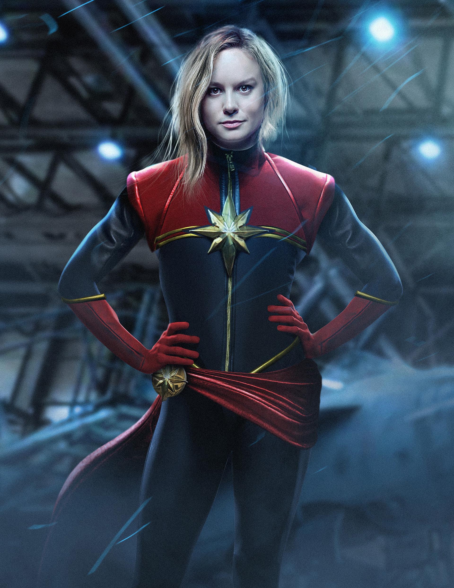 Brie Larson como Captain Marvel, la primer mujer en tener su película propia en Marvel/Disney