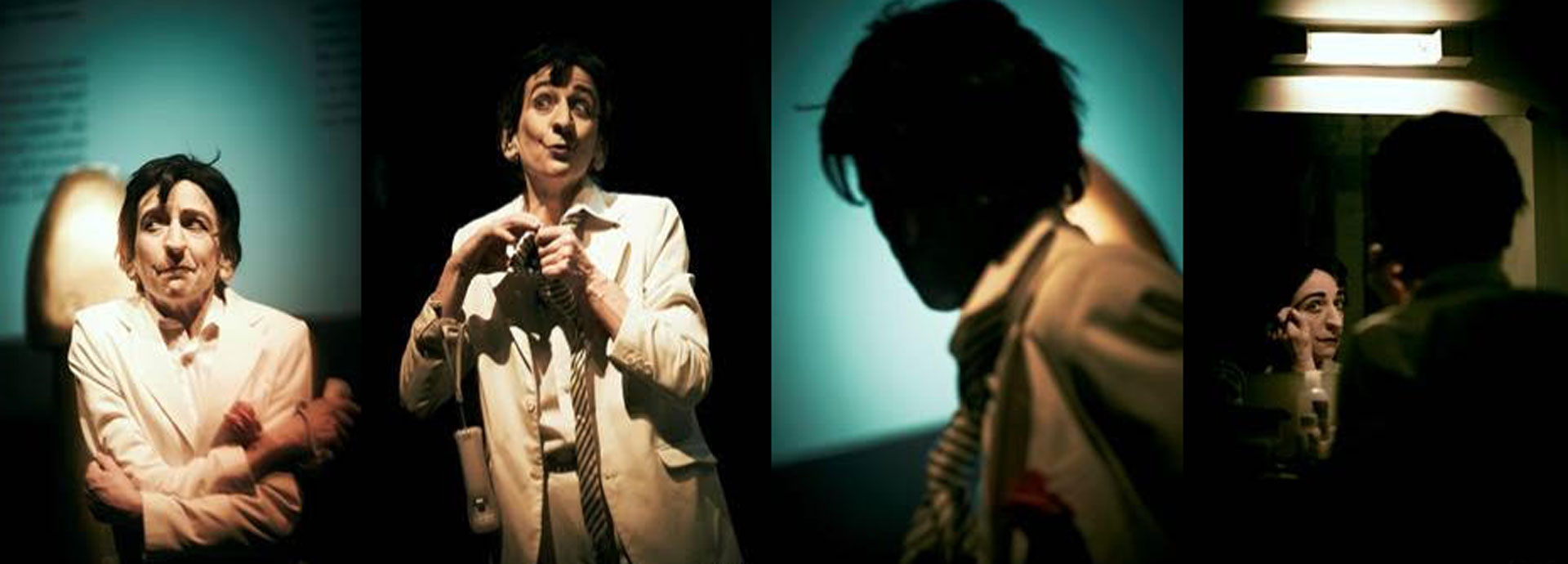 La actriz Claire Ruppli interpretando “el Uruguayo” de COPI. Gentileza Carlos Furnan