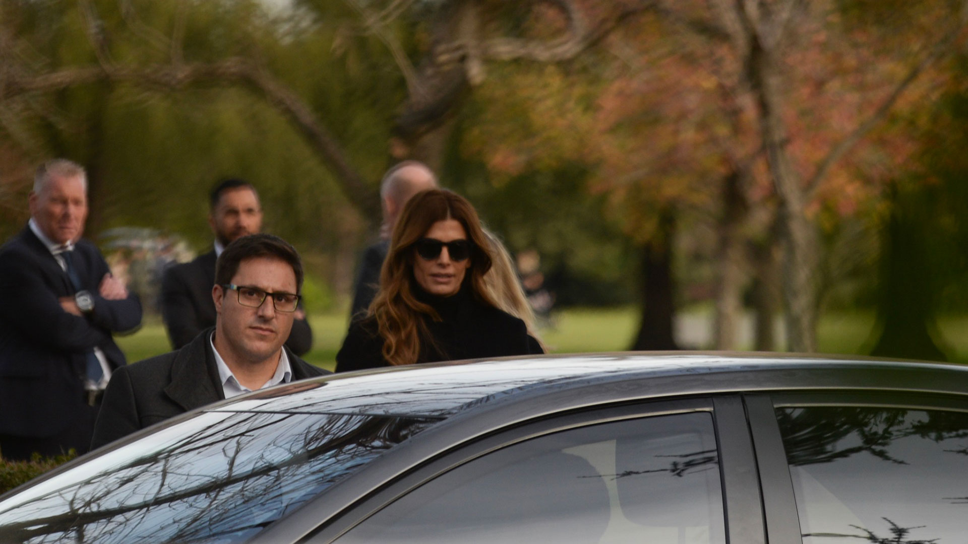 La primera dama Juliana Awada acompañó a Máxima en este doloroso momento (Julieta Ferrario)
