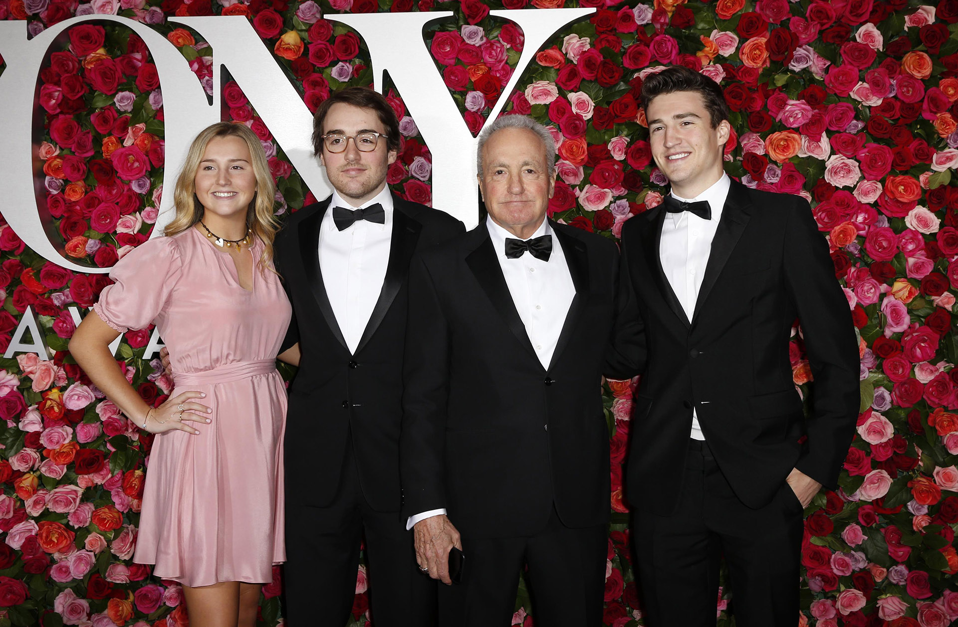 Sophie Michaels, Henry Michaels, Lorne Michaels y Edward Michaels (REUTERS/Brendan McDermid)
