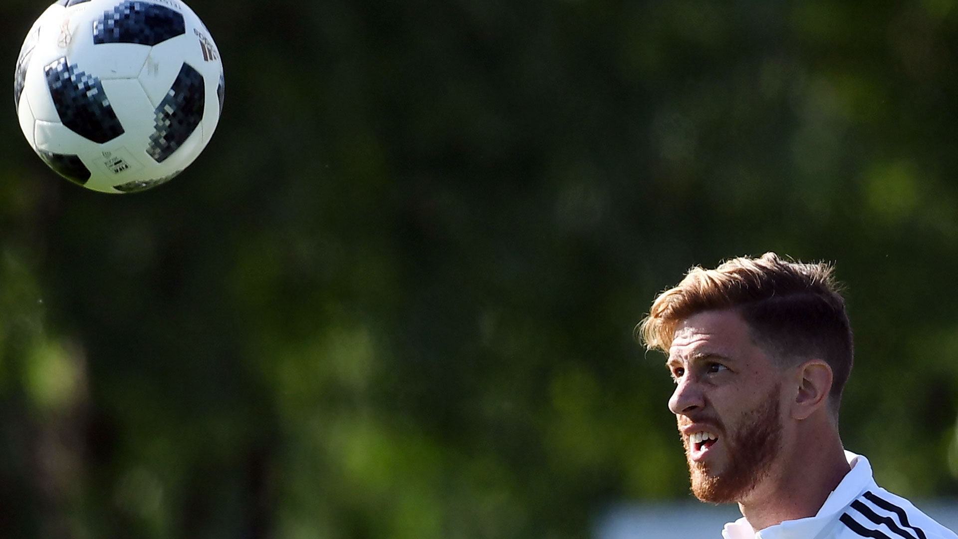 Cristian Ansaldi, la gran sorpresa en la convocatoria, presente en la práctica