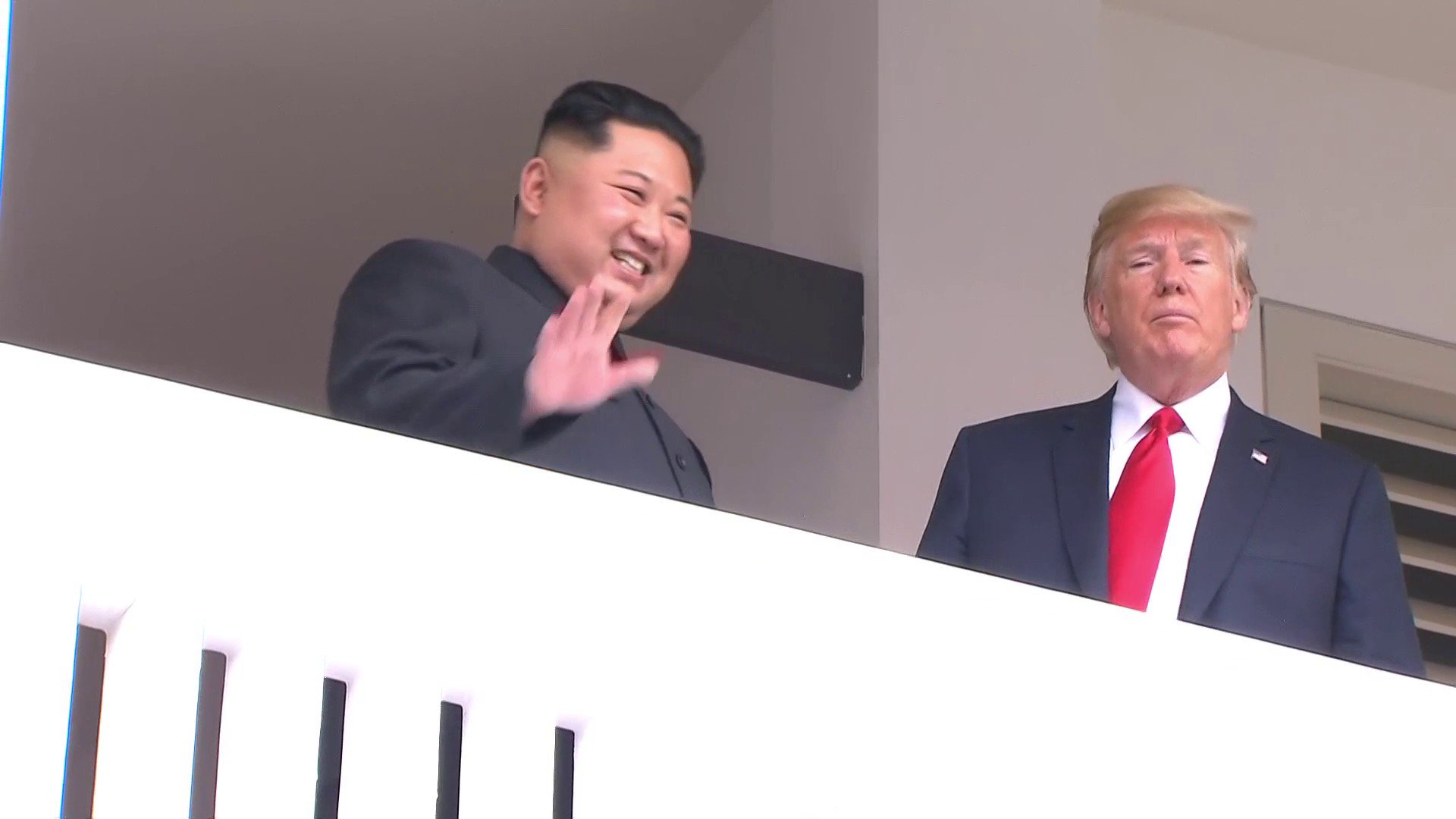 Kim Jong-un y Donald Trump.
