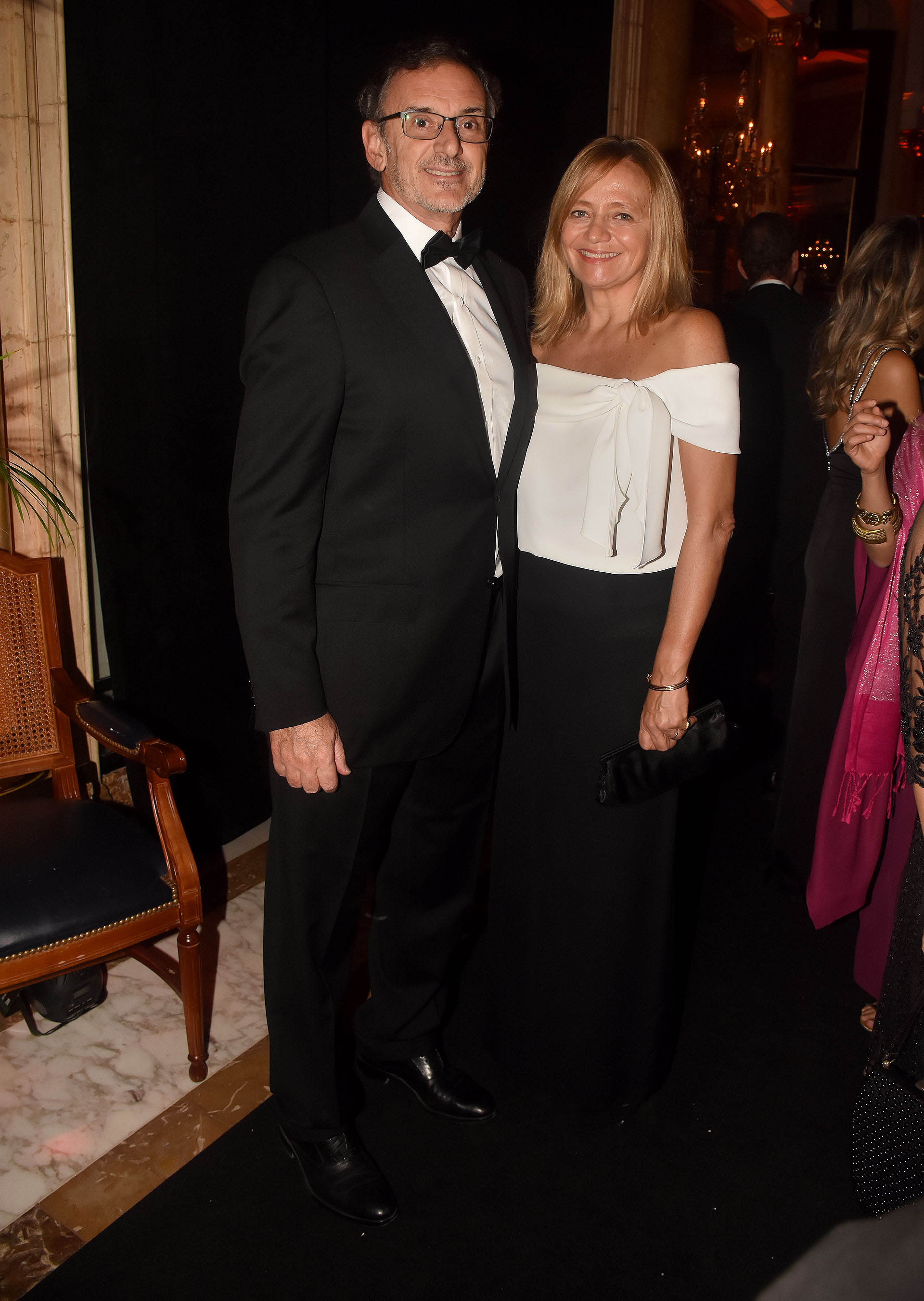 El presidente de la Asociación de Bancos de la Argentina (ABA), Claudio Cesario, y su mujer Nélida Barral