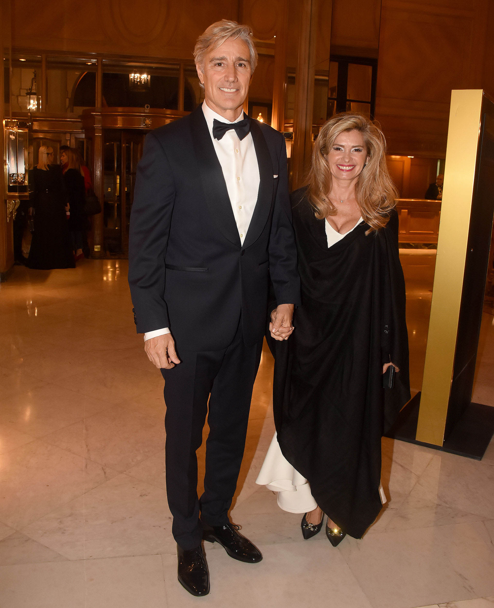 Marcelo Figueiras, presidente de Laboratorios Richmond, junto a su mujer María Laura Leguizamón