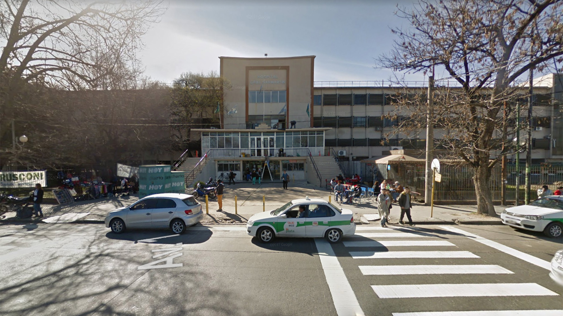 El Hospital San Martín, en La Plata (Google Street View)