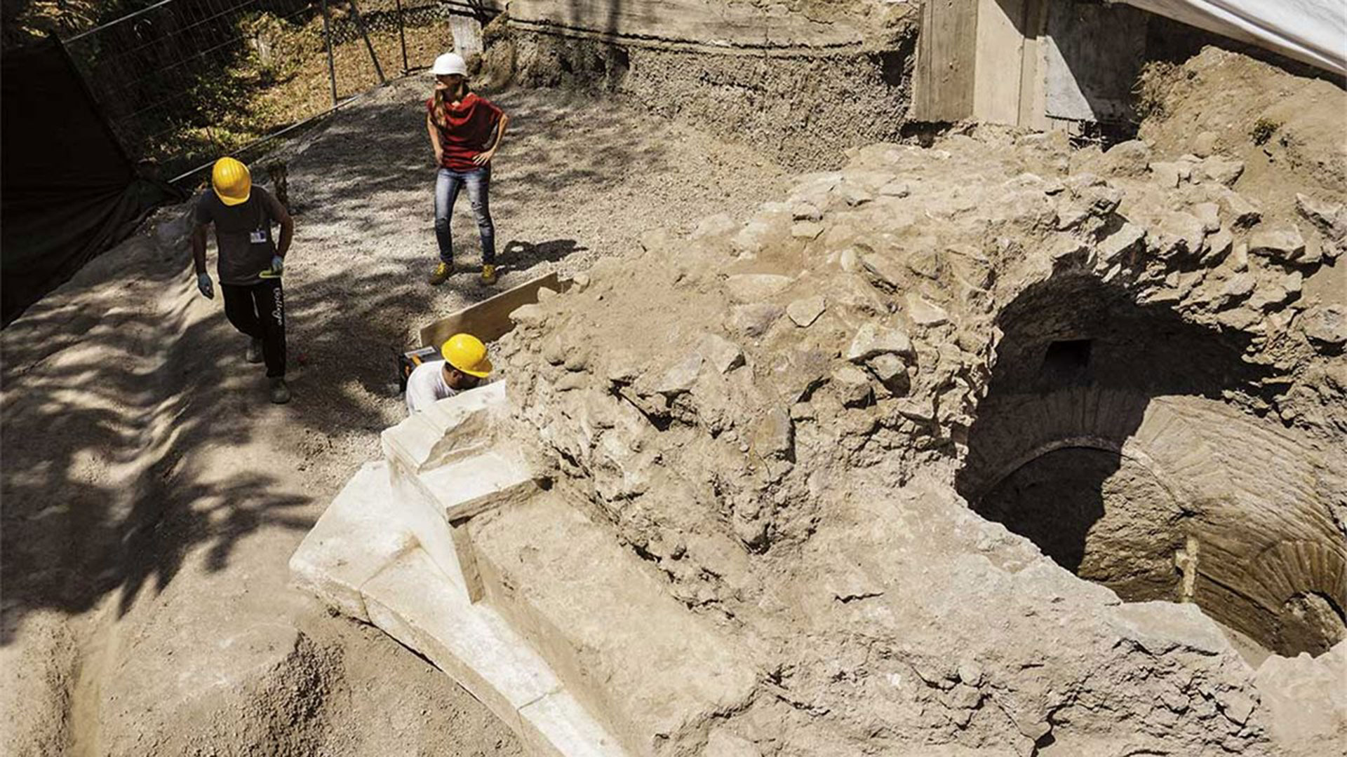 Los trabajos de excavación son intensos