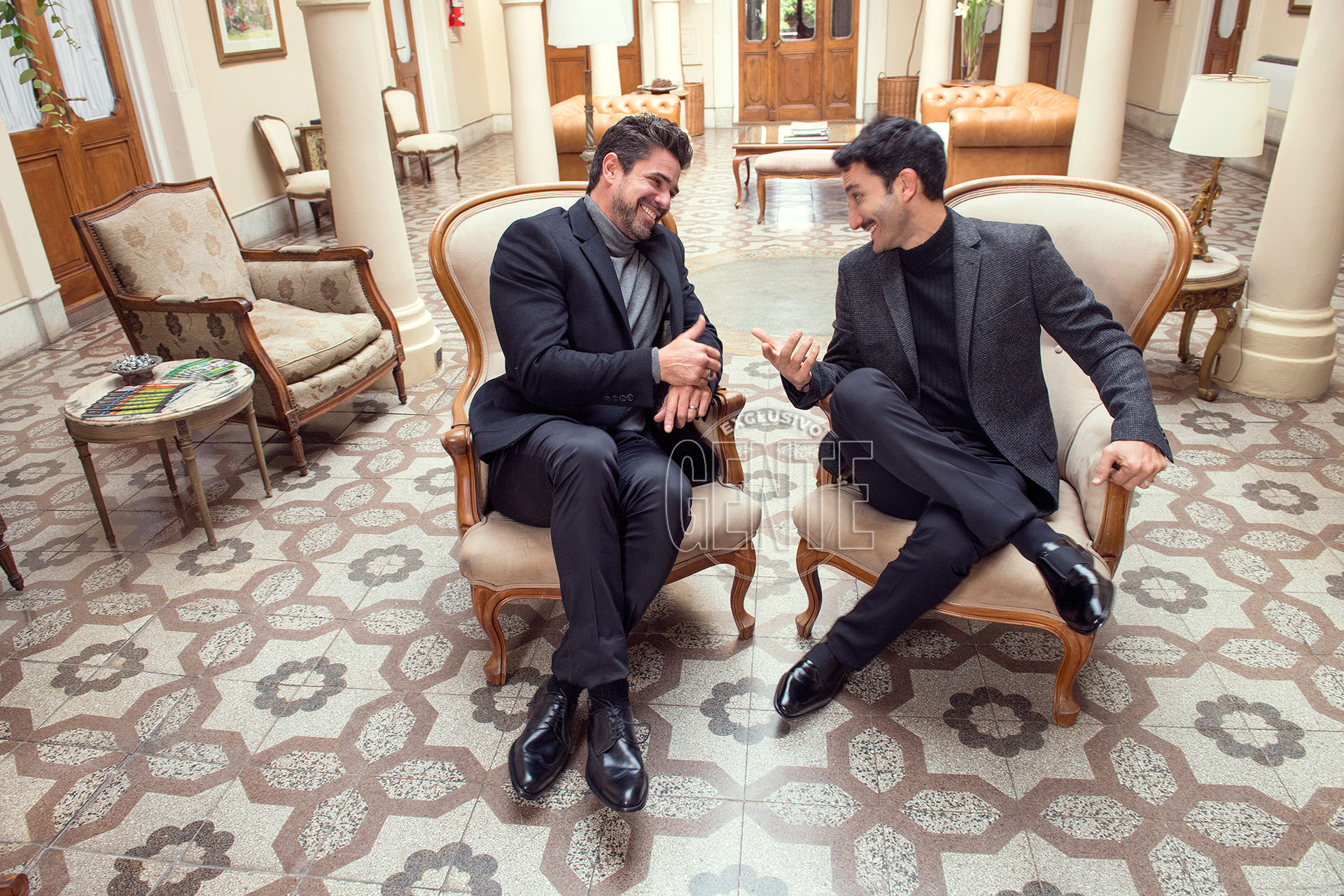 Luciano Castro y Juan Minujín (Fotos: Fabián Uset/GENTE)