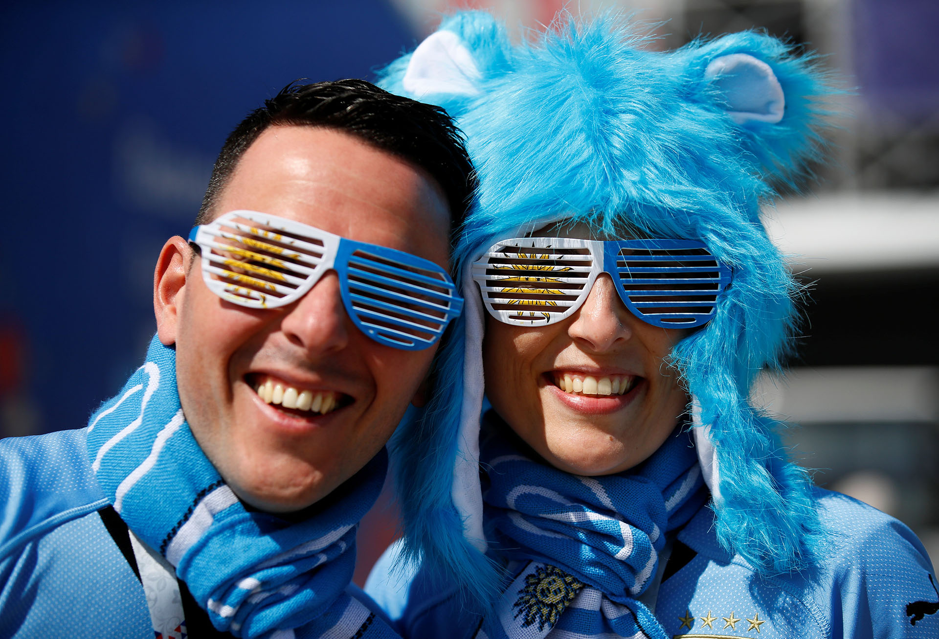 Los fanáticos uruguayos apuestan por su delantera