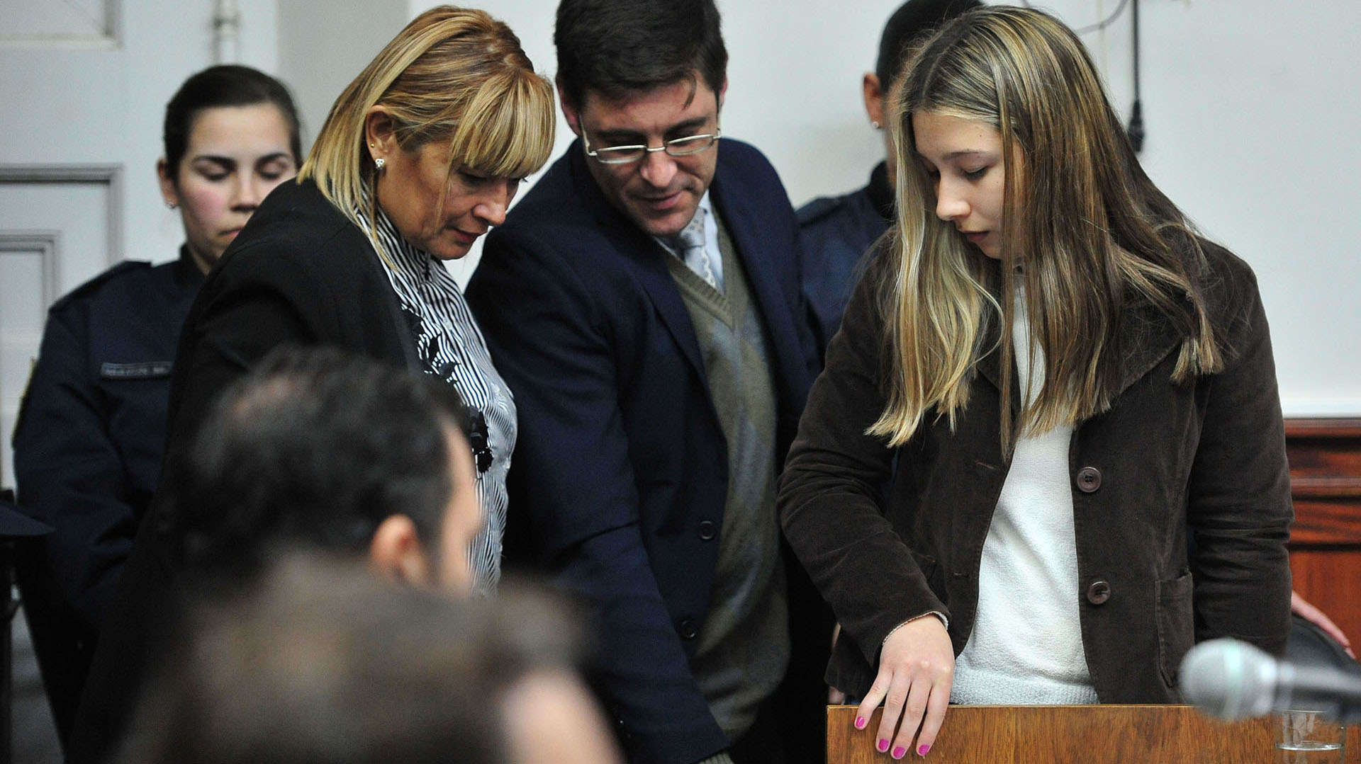 Nahir y sus padres se ausentaron en la audiencia de lectura del veredicto (Ricardo Santellan)
