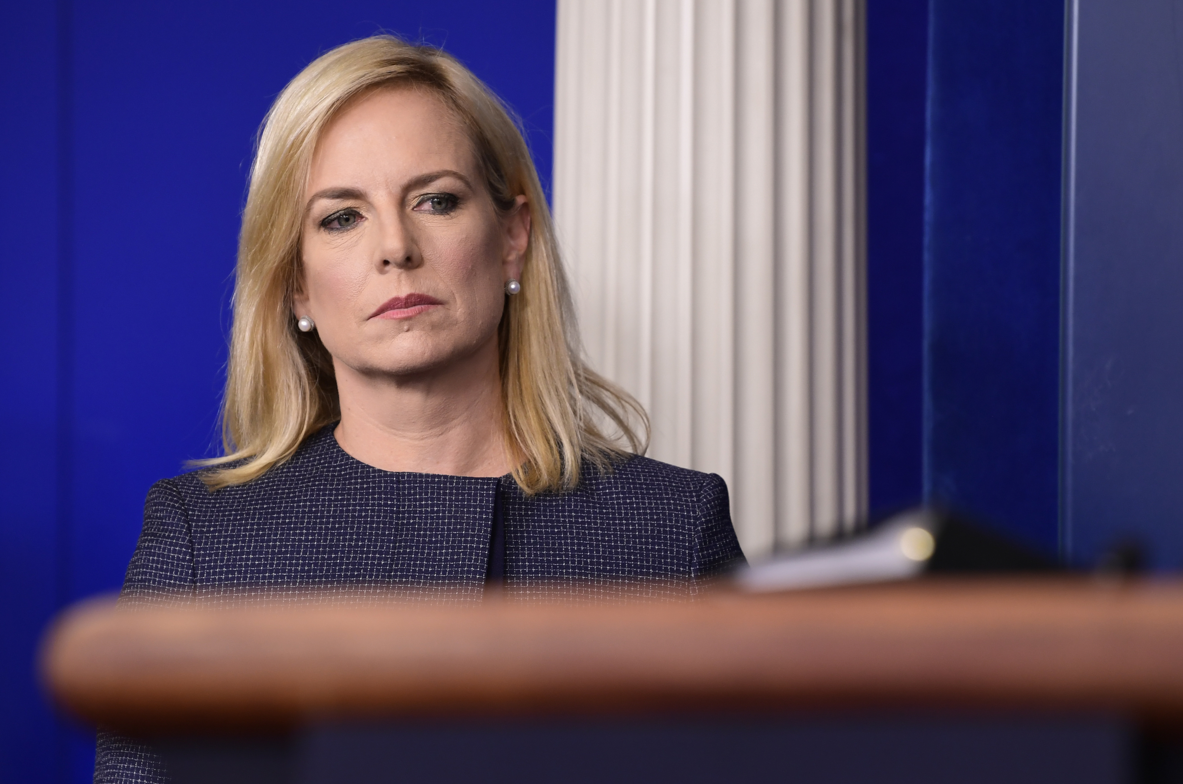 La ex secretaria de Seguridad Nacional, Kirstjen Nielsen (AP /Susan Walsh)