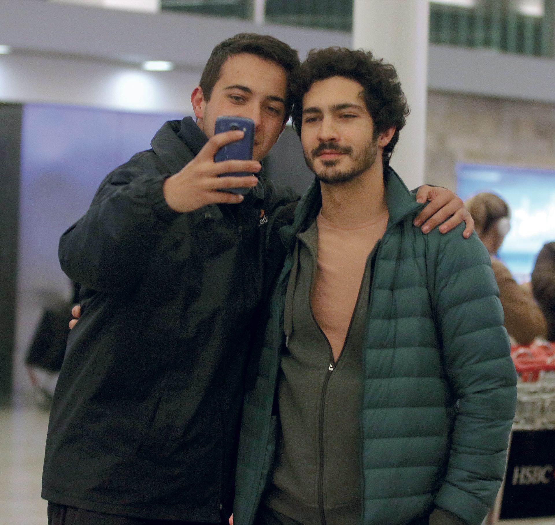 Chino Darín en Ezeiza