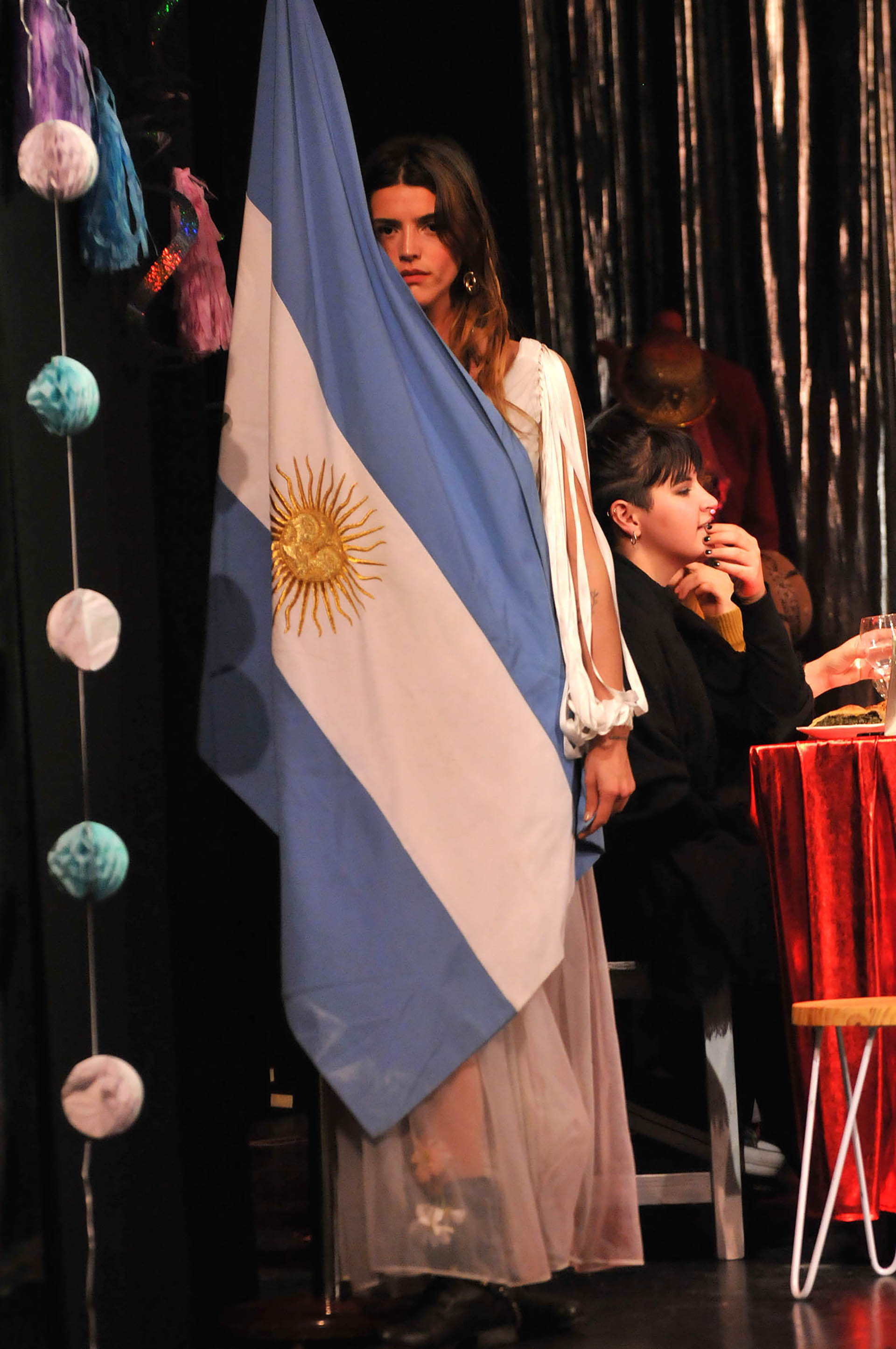 La actriz, en su debut teatral