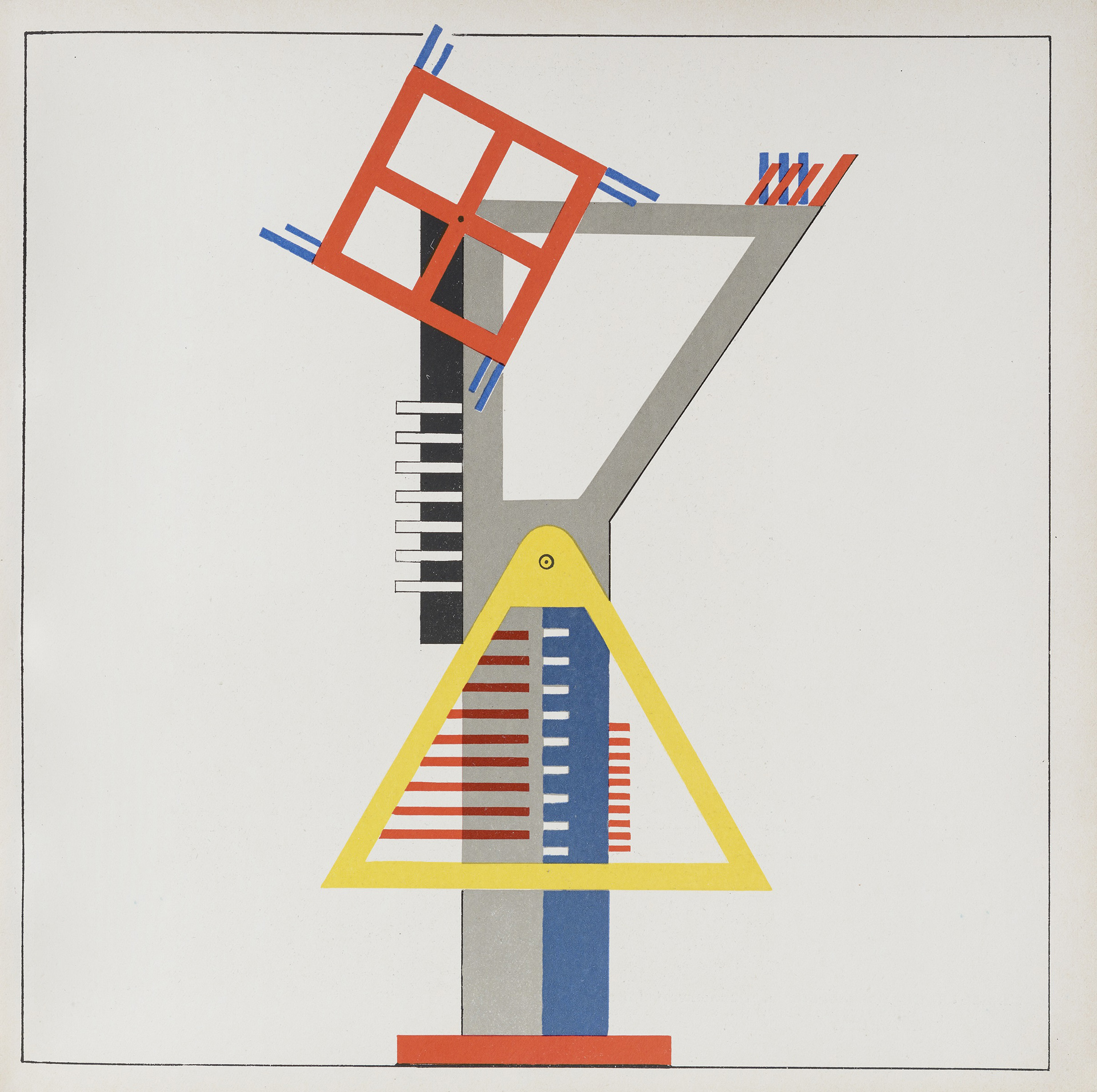 Kurt Schmidt, Construcción para fuegos artificiales, taller de escenografía, 1923.Foto: A. Körner (bildhübsche Fotografie) / Gentileza ifa