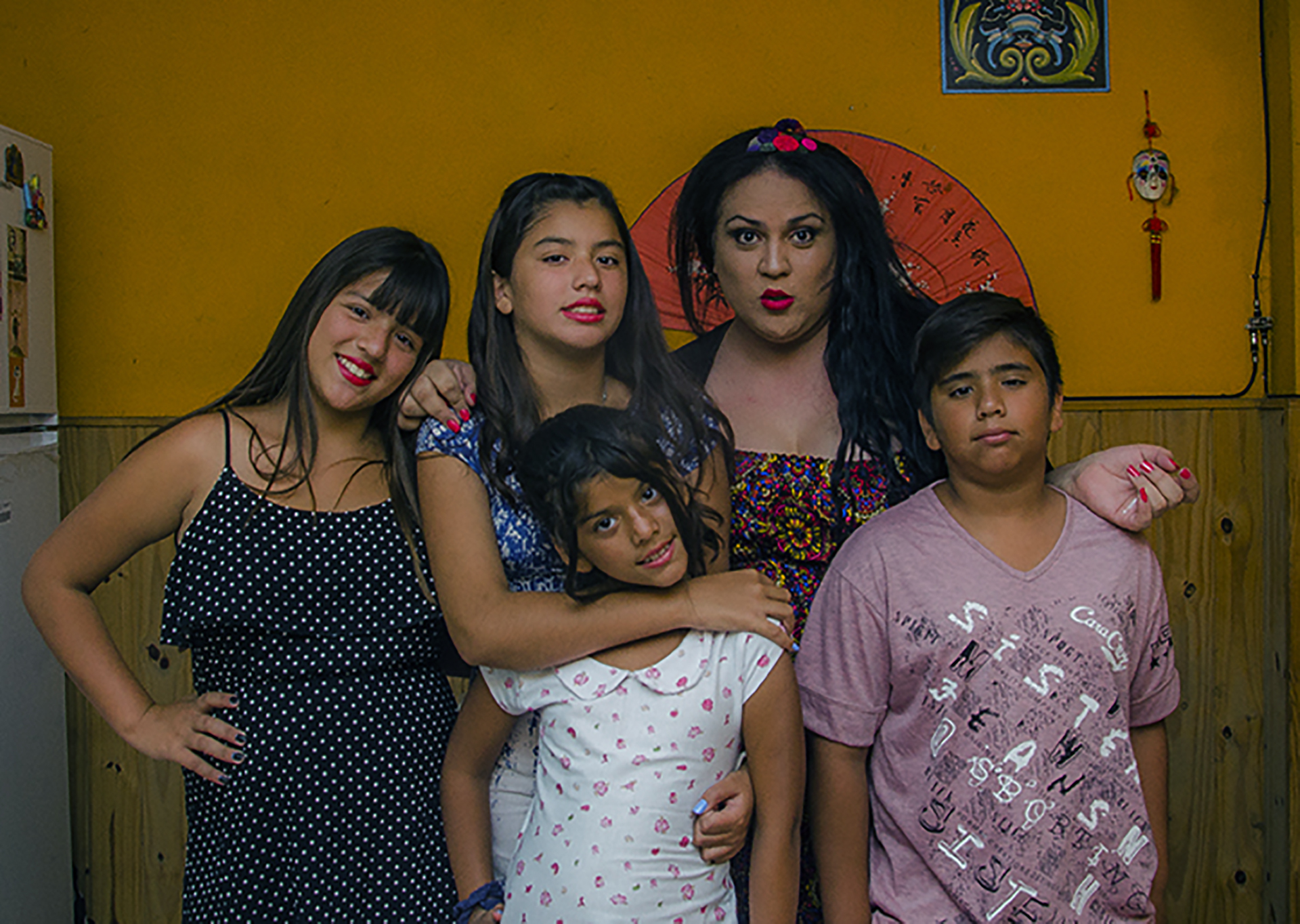 Florencia y sus sobrinos. “Somos una familia normal, con sus dimes y diretes, como cualquier otra”