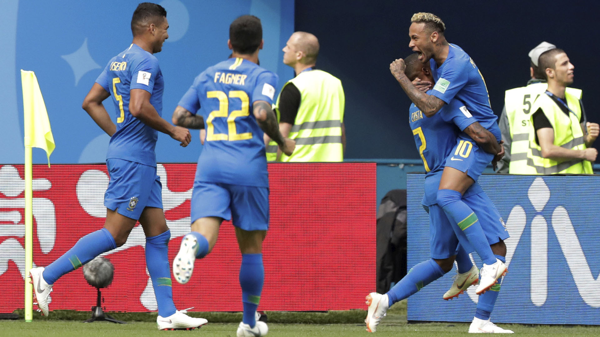 Neymar marcó el segundo gol de Brasil
