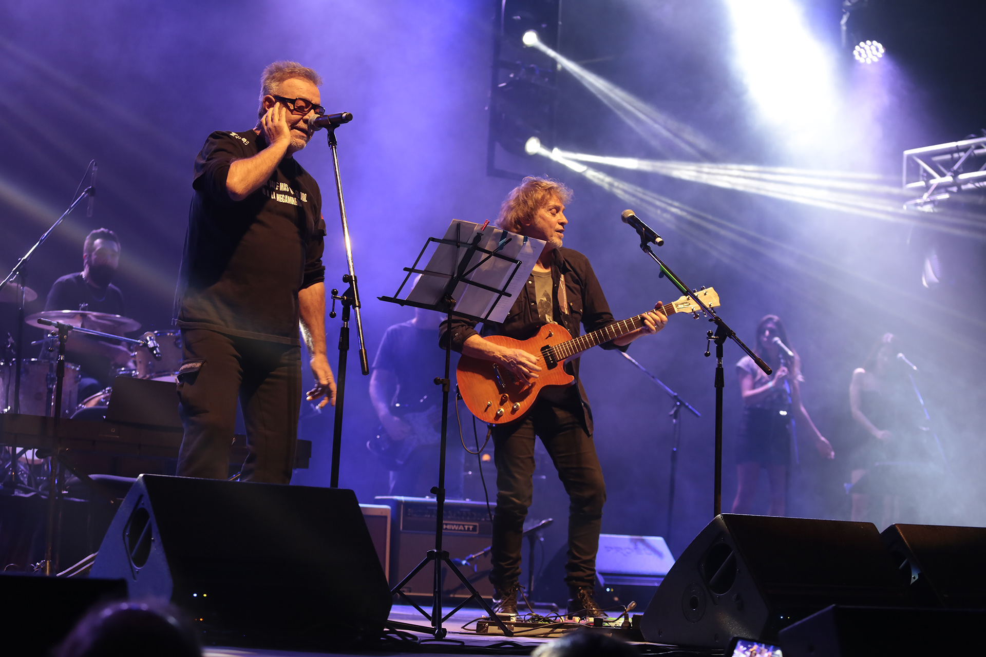 Como en los viejos tiempos… León Gieco y Rául Porchetto, como en las épocas de PorSuiGieco; en la noche del Coliseo faltó Charly García, aunque estaba invitado