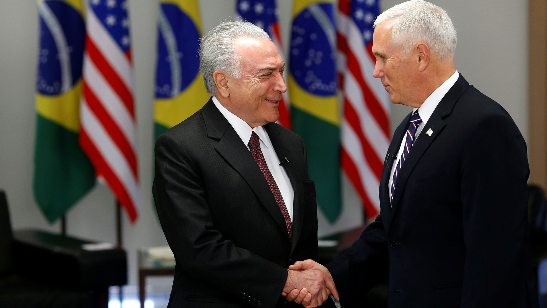 Temer dijo que “Brasil y los Estados Unidos convergen en la urgencia de que se restablezca la democracia” en Venezuela (Reuters)