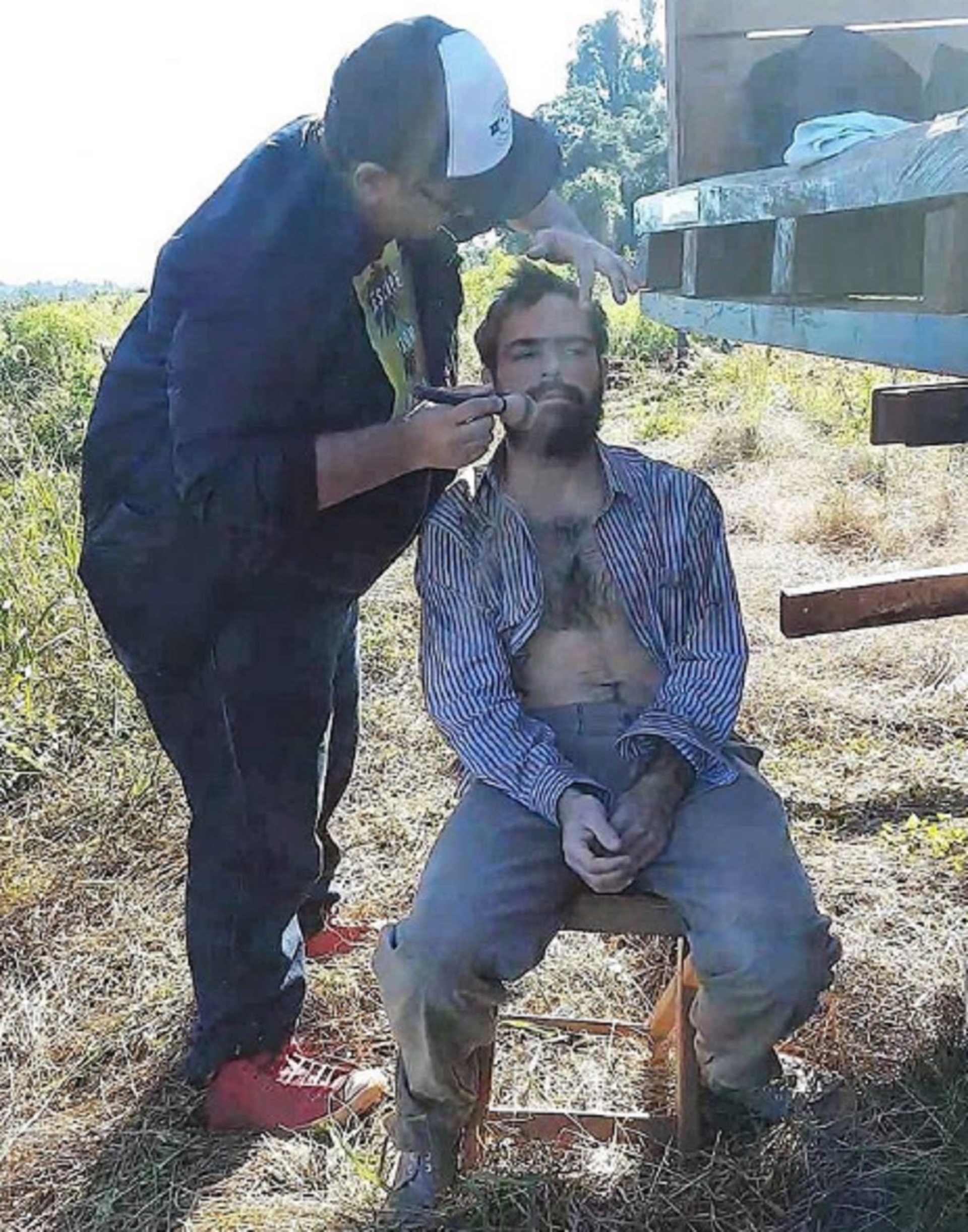 Backstage de “Un Gallo para Esculapio 2” (Crédito: Cony La Greca)
