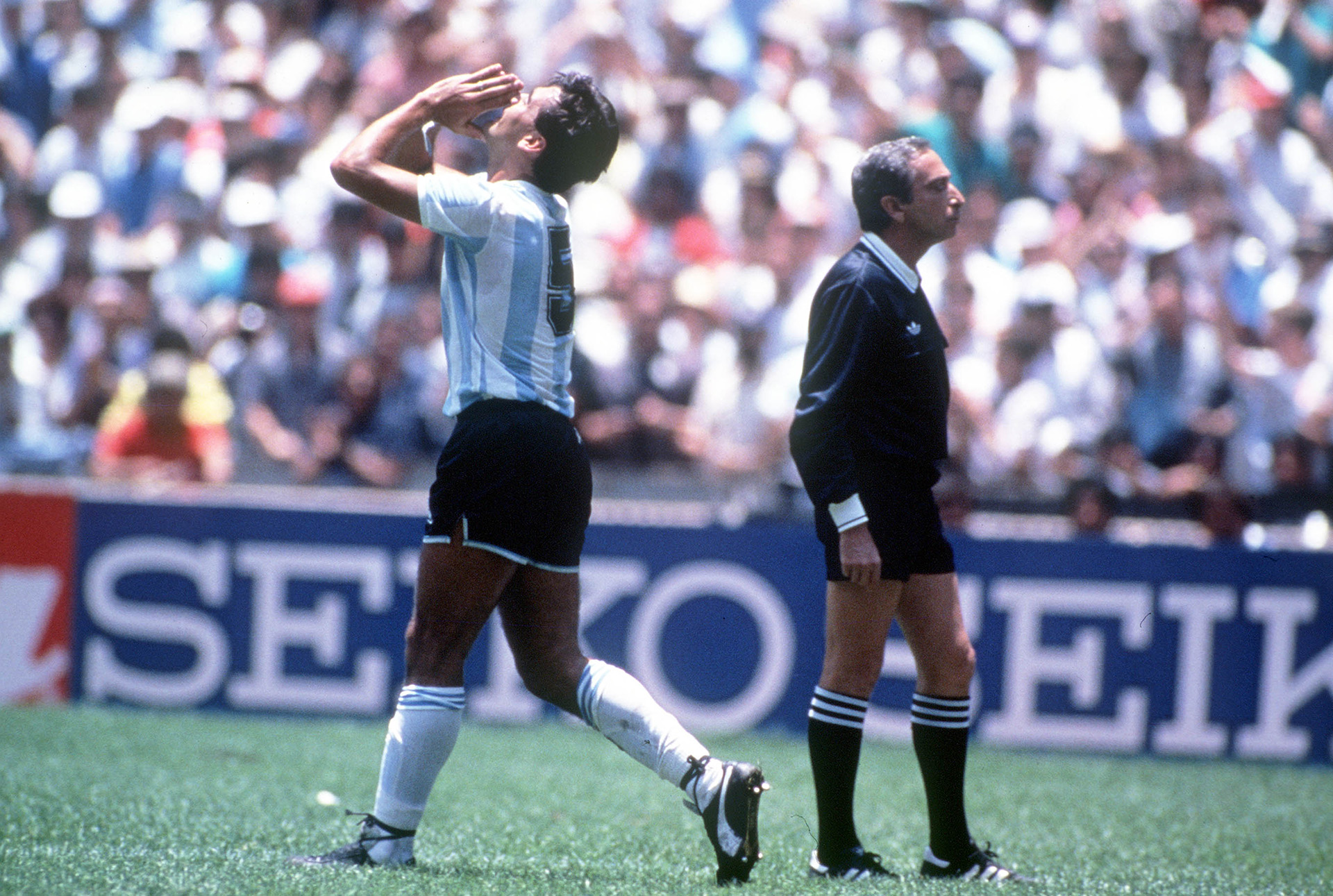 José Luis Brown, autor del primer tanto en la final de México 86