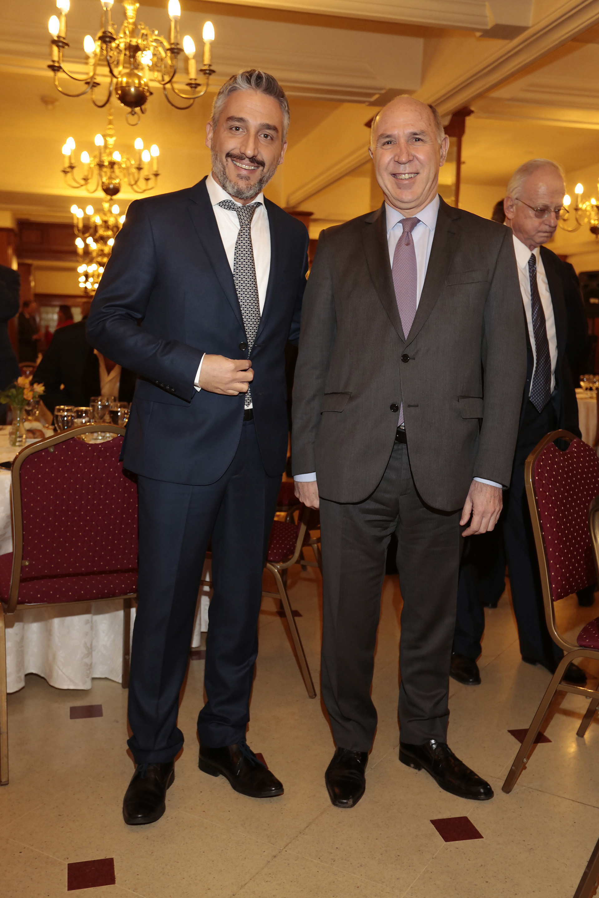 Germán Sasso, editor de La Brújula 24 (Bahía Blanca) y Ricardo Lorenzetti