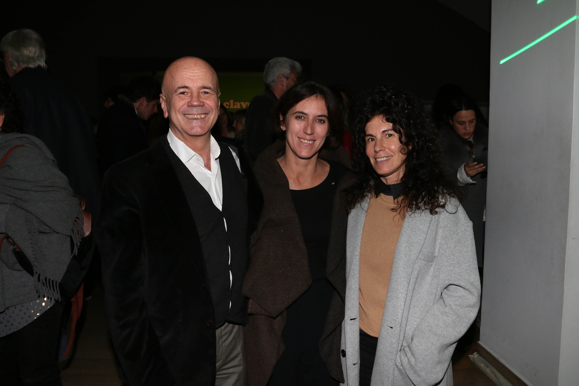 Jorge Telerman, Victoria Noorthoorn, directora del Museo de Arte Moderno de Buenos Aires, y Cynthia Cohen