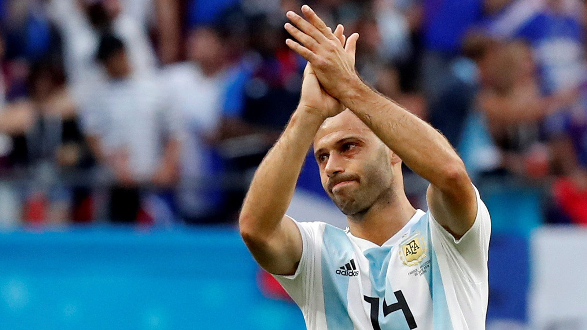 Javier Mascherano se despidió de la selección argentina como el futbolista con más presencias de la historia (REUTERS)