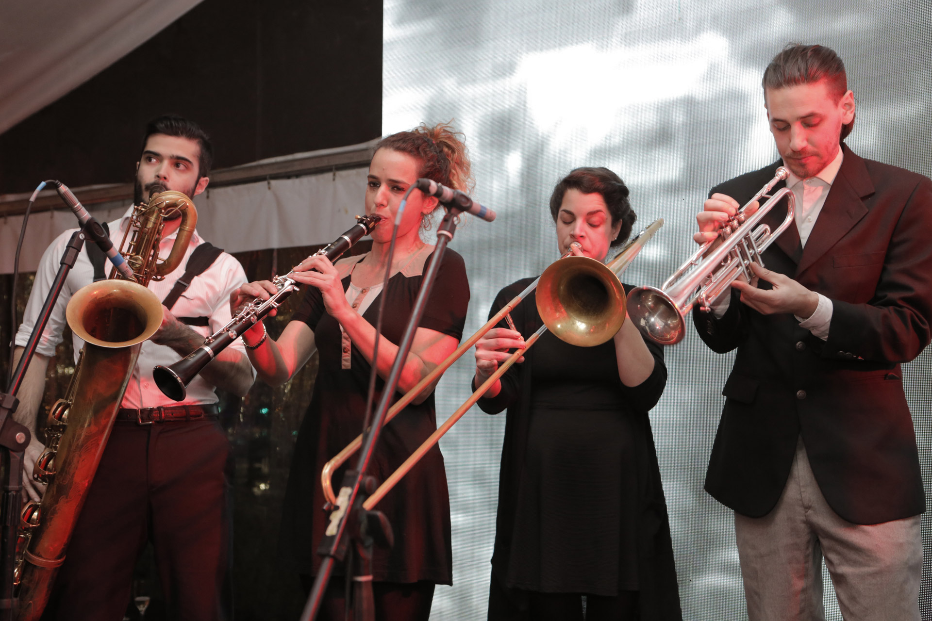 Un show de jazz durante la recepción