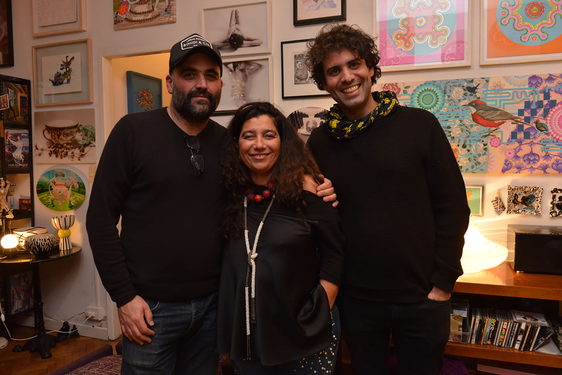 David Sisso, Mariela Ivanier y Santiago Carrera