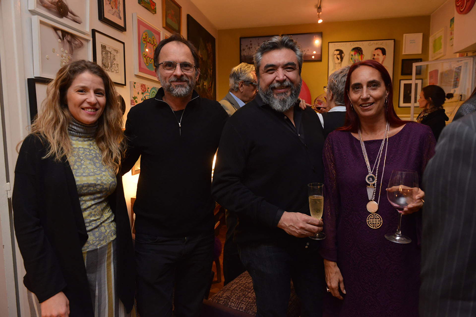 Luciana Mantero, Alejandro Guyot, Cristian Alarcón y Carolina Garzón