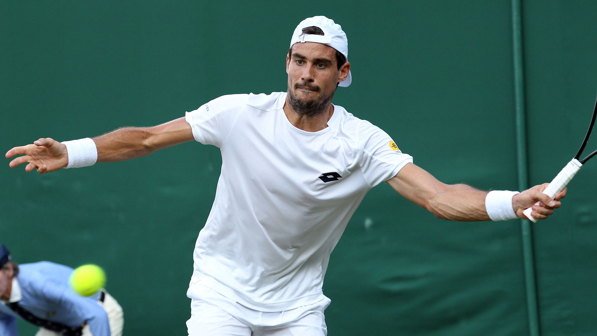 Pella inició su camino en el US Open con victoria ante el noruego Ruud (EFE)