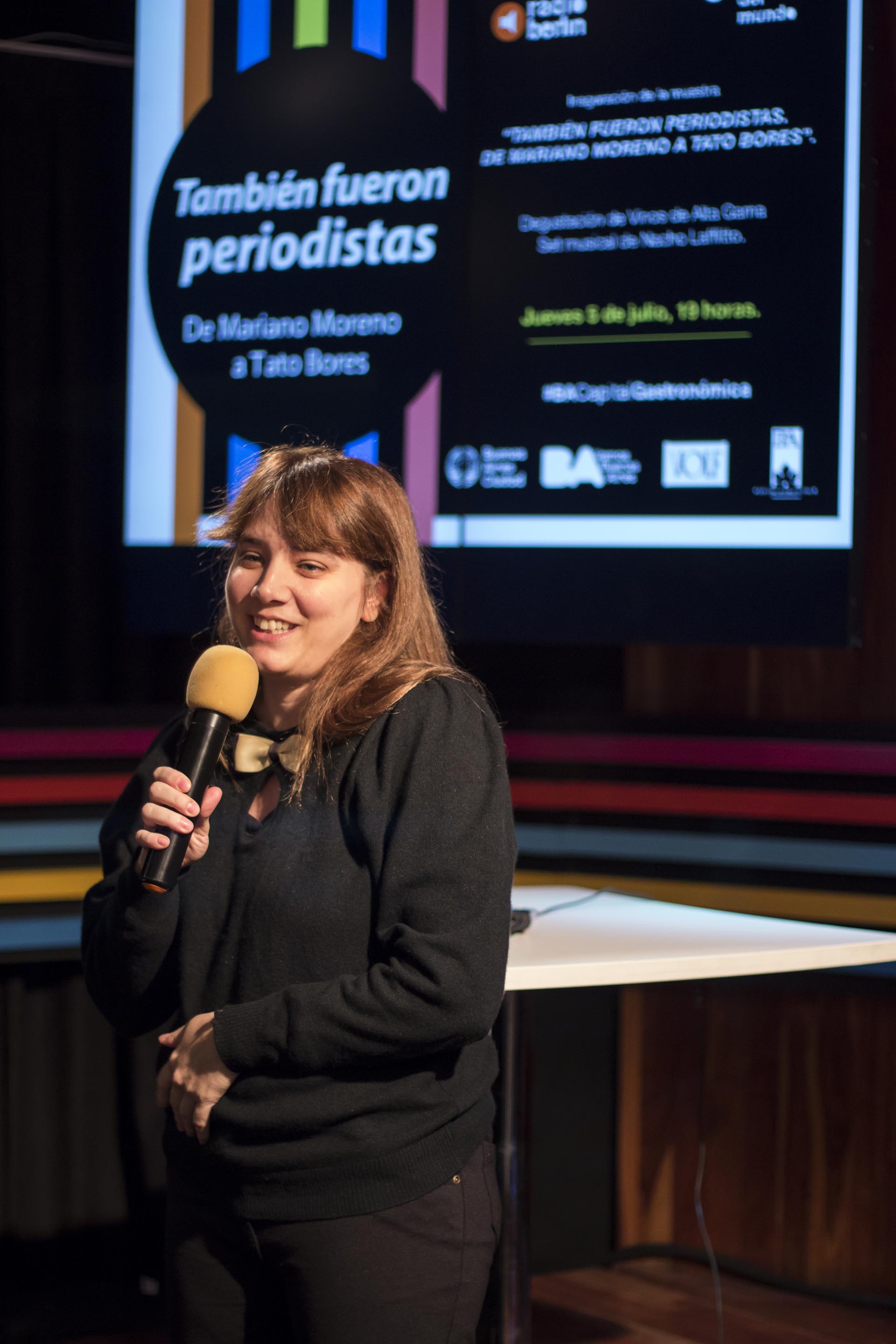 La bisnieta de Alfonsina Storni, la DJ María Storni, habló en representación de la familia de la escritora