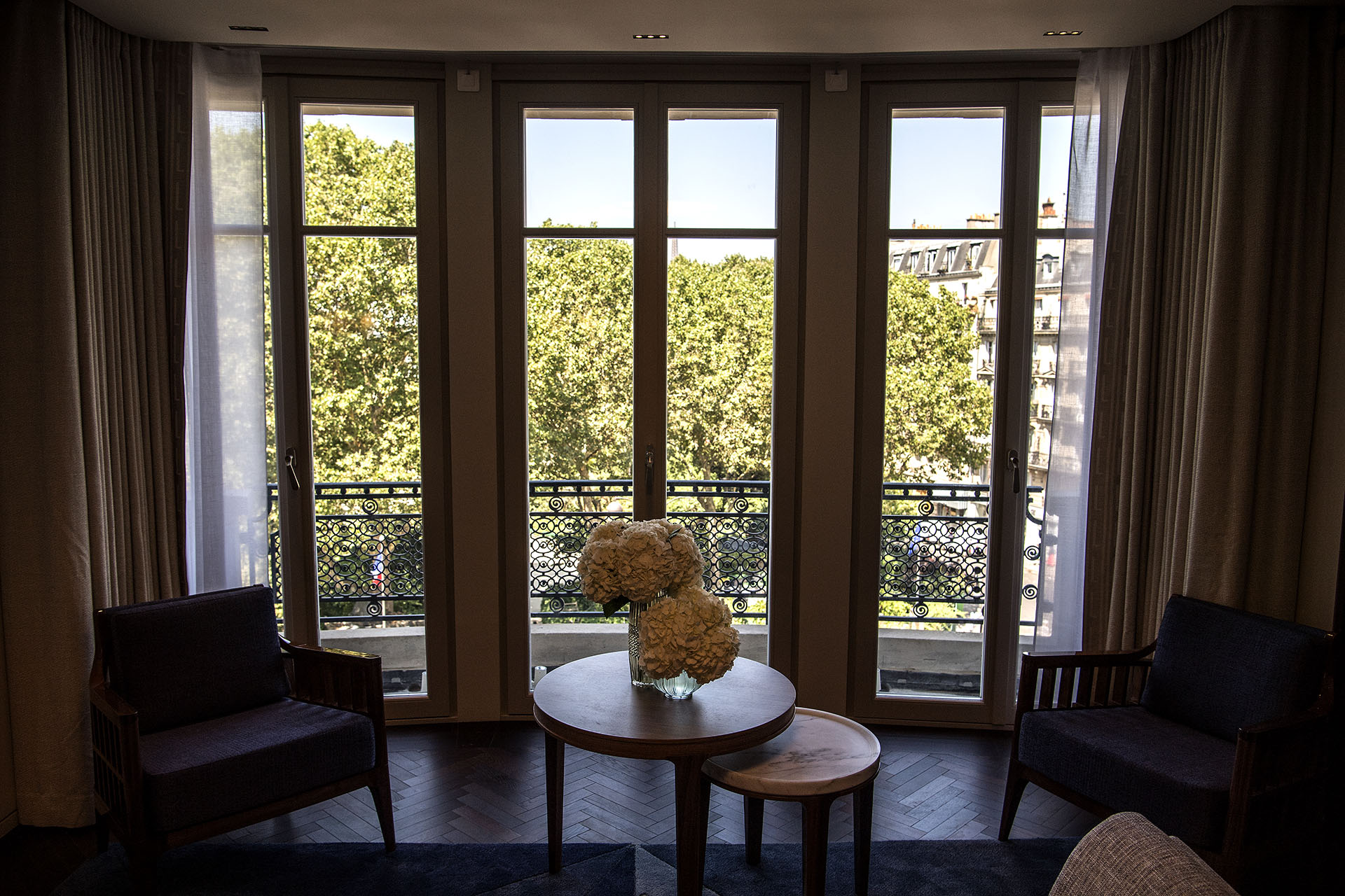 El interior de una de las suits del Hotel Lutecia (AFP PHOTO / Christophe ARCHAMBAULT)