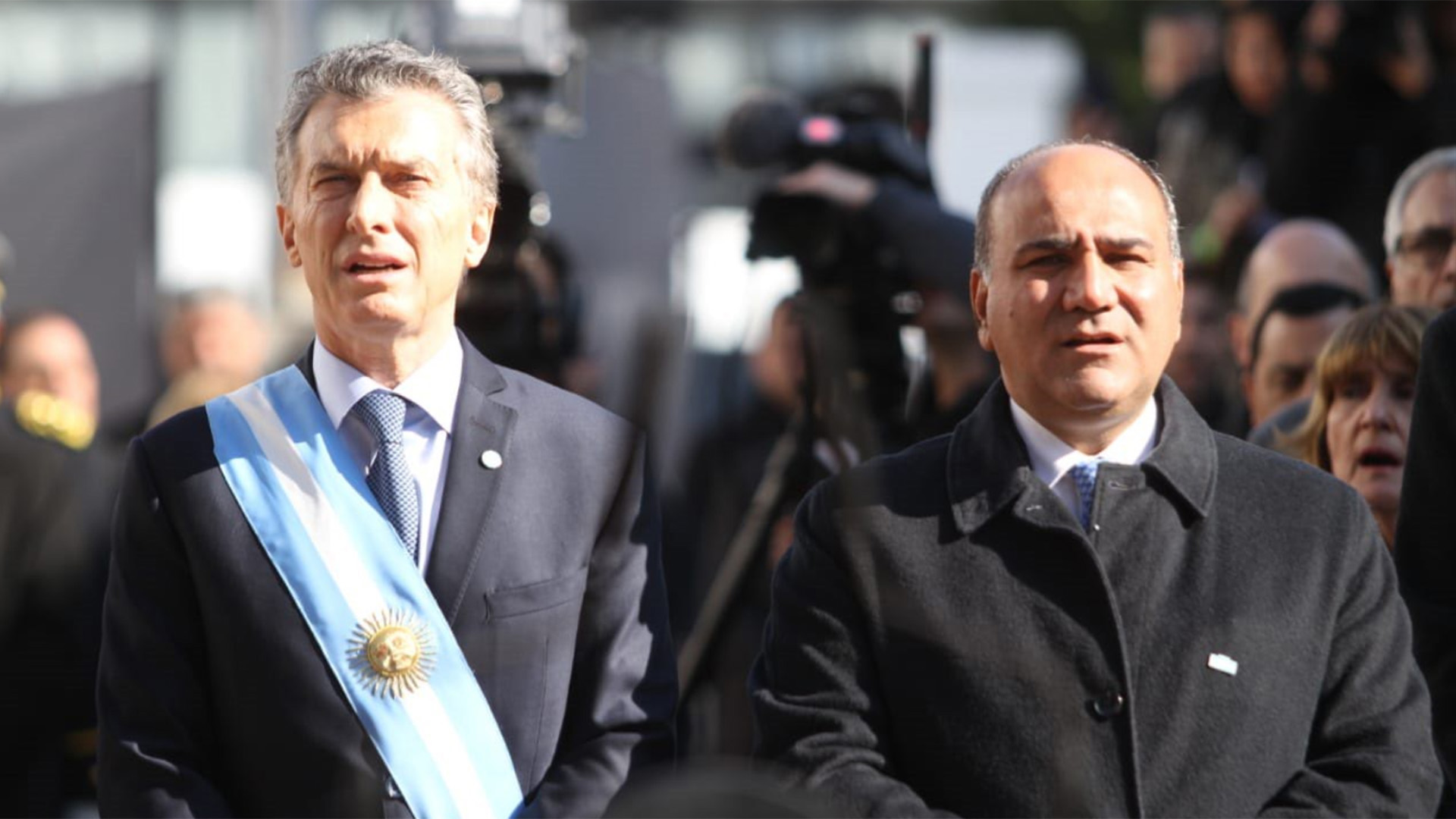 Mauricio Macri junto al gobernador de Tucumán, Juan Manzur