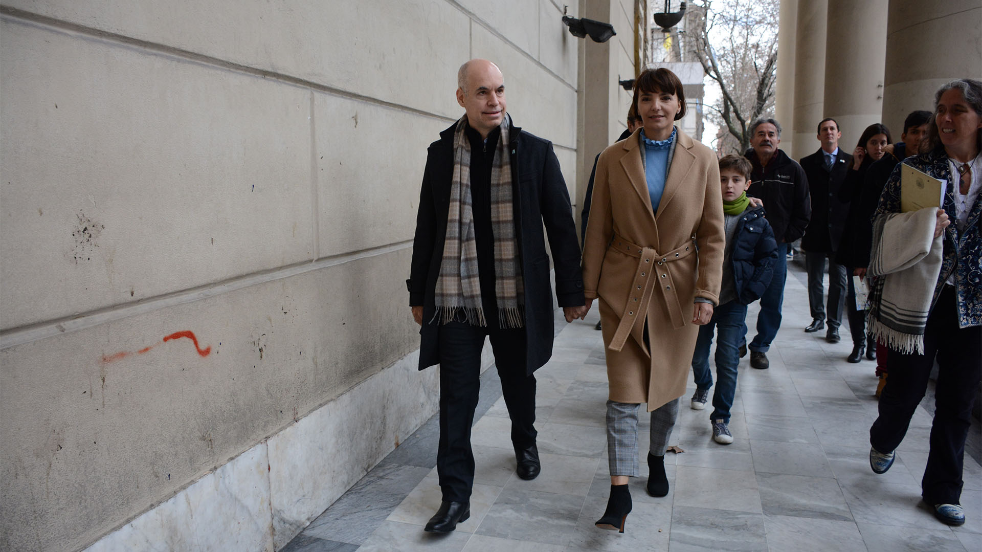El jefe de Gobierno de la Ciudad, Horacio Rodríguez Larreta, participó de una ceremonia en la que se izó la bandera argentina