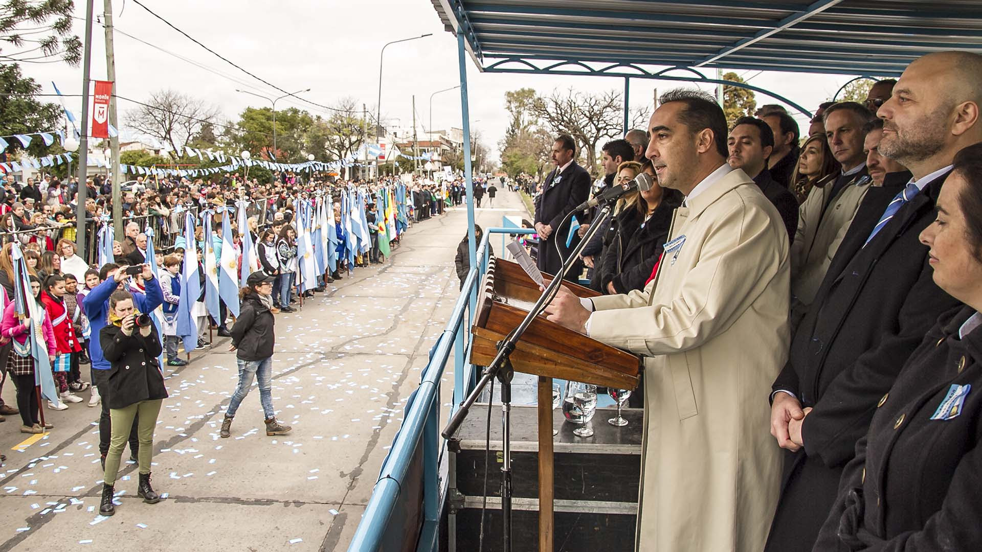 El intendente de Morón, Ramiro Tagliaferro